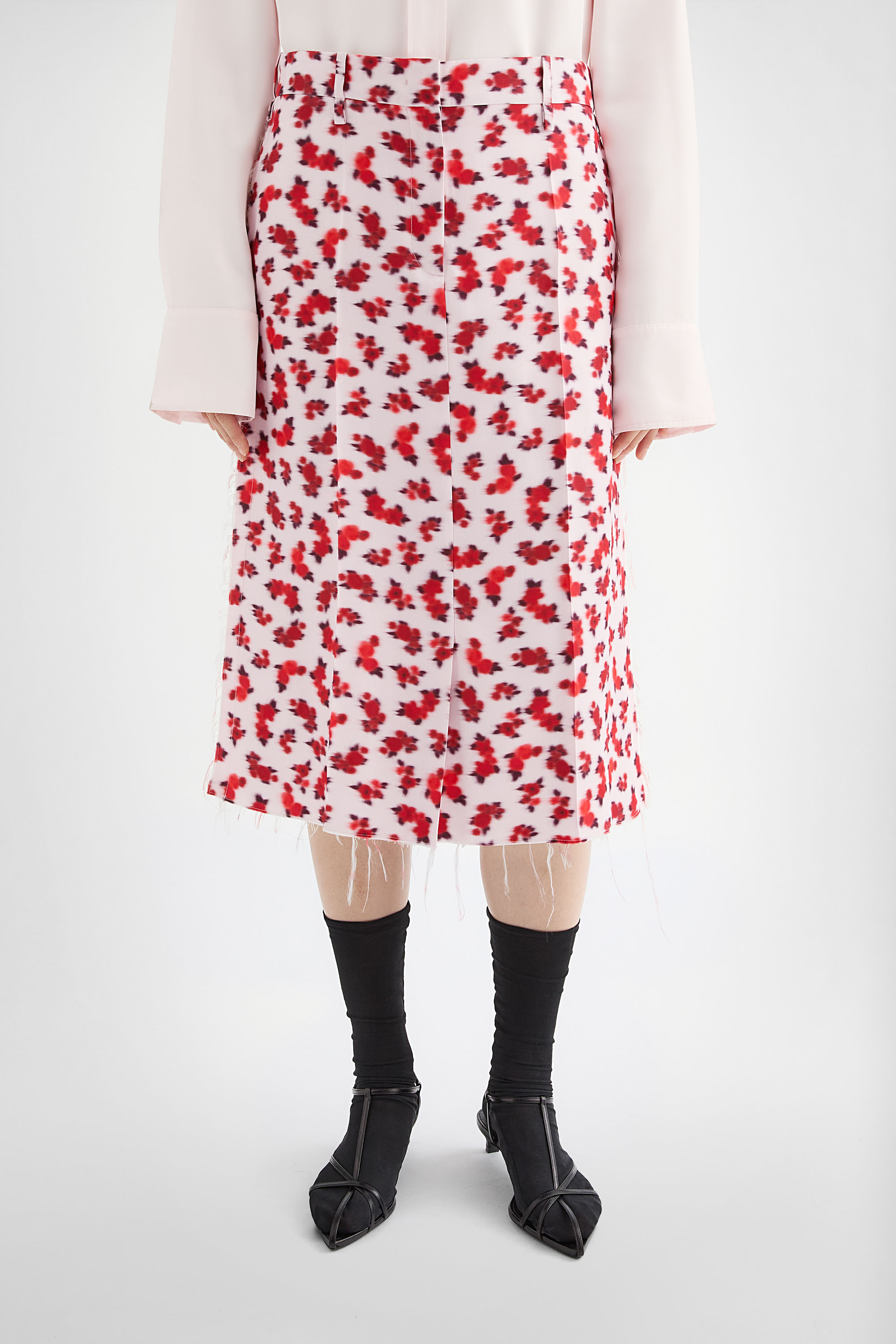 Fluid Viscose Printed Skirt - Skirts - Image 2