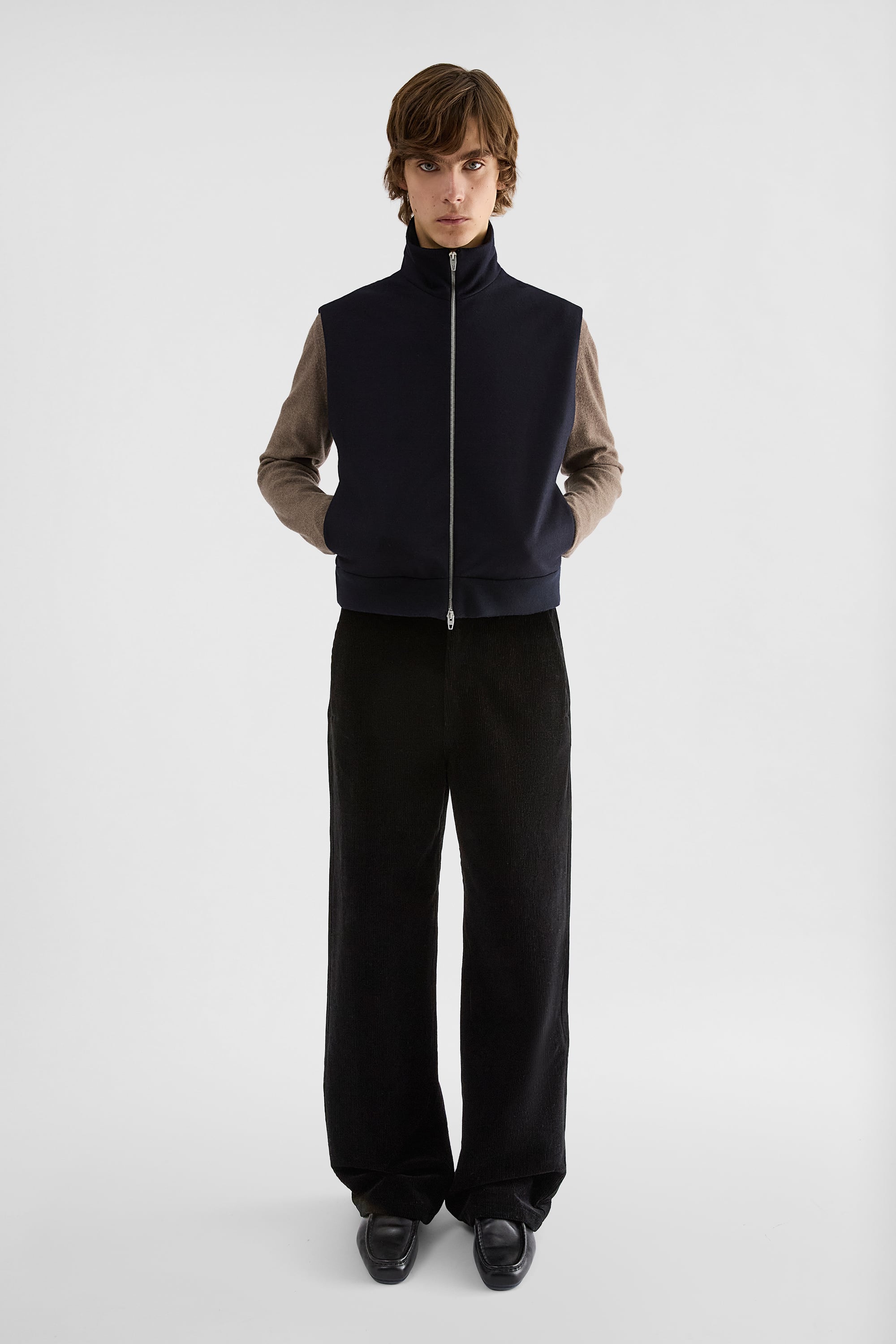 Jil Sander Wool Melton Padded Vest