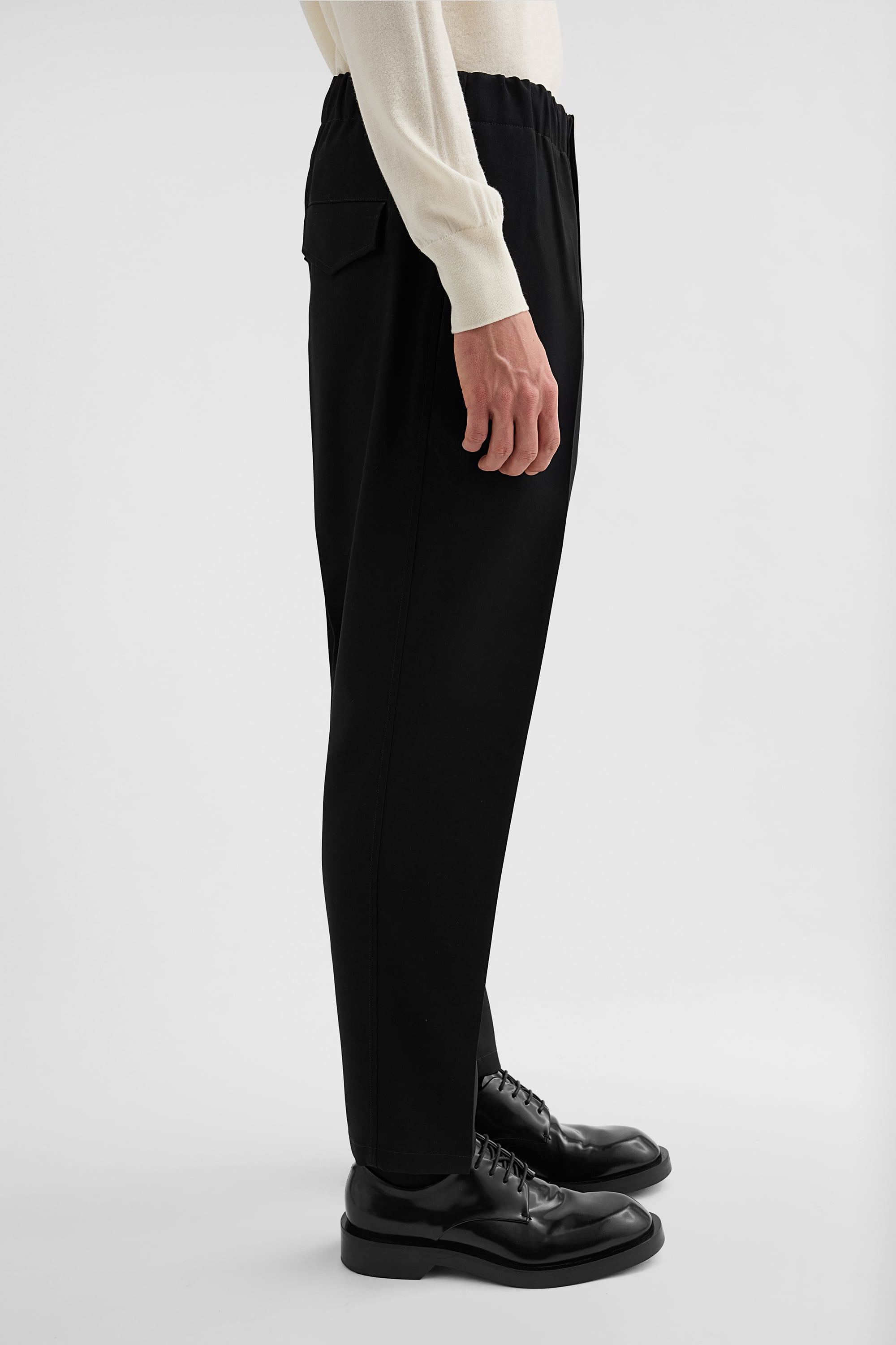 Lightweight Wool Gabardine Tapered Trousers Man | Jil Sander