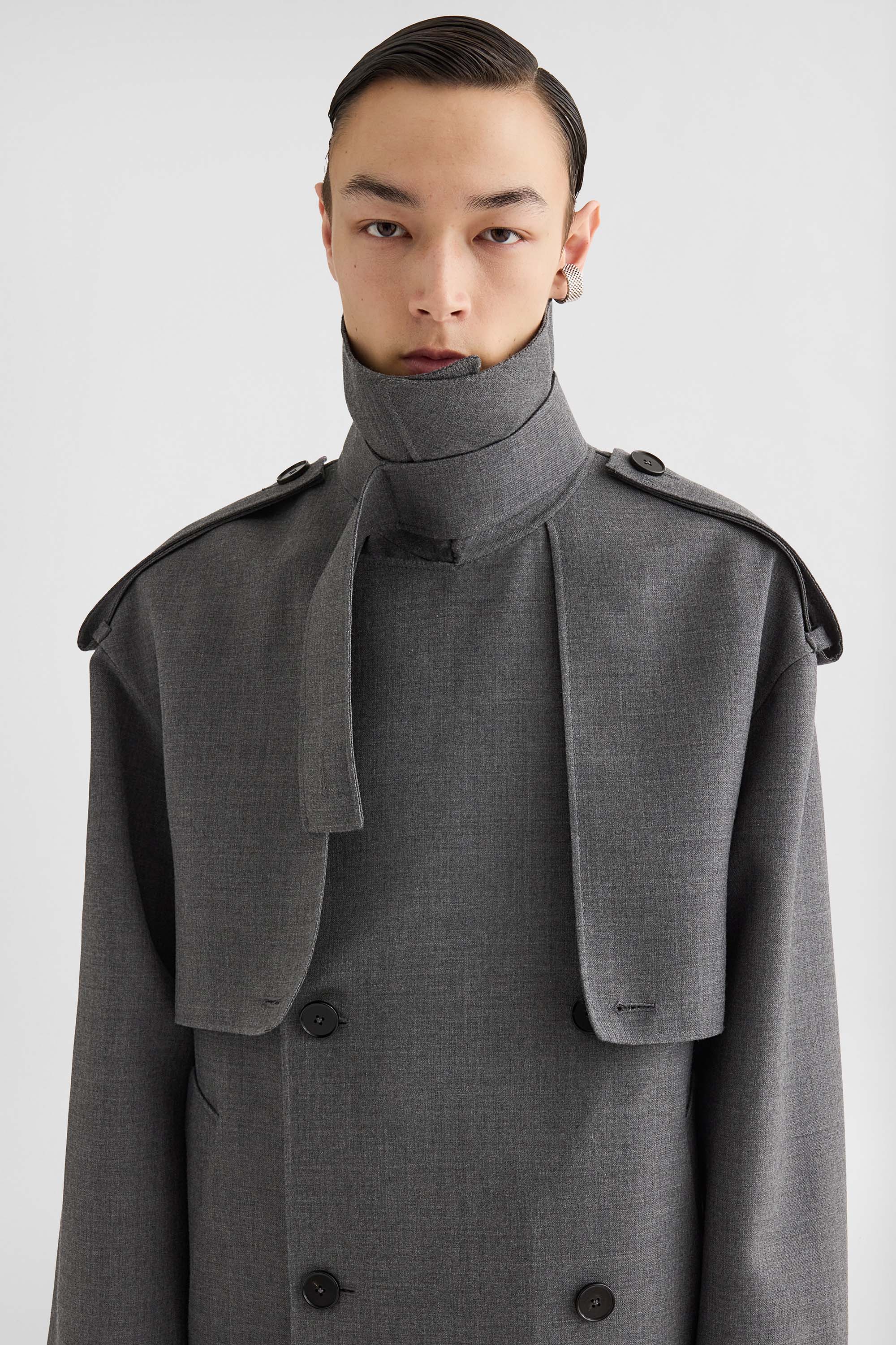 ウール ギャバジントレンチコート メンズ | Jil Sander 公式オンライン