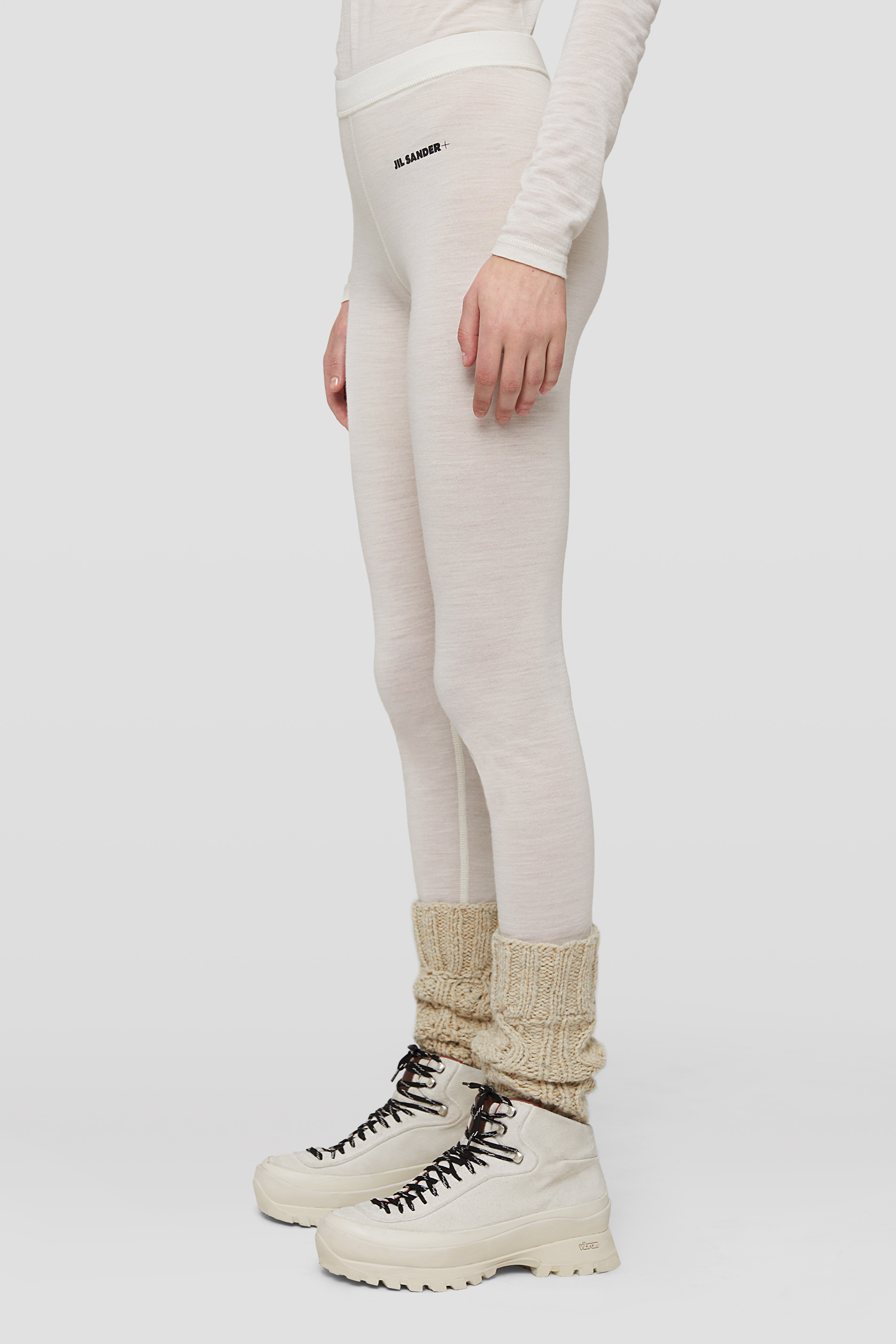 Lightweight Wool Blend Leggings - Trousers - Image 4