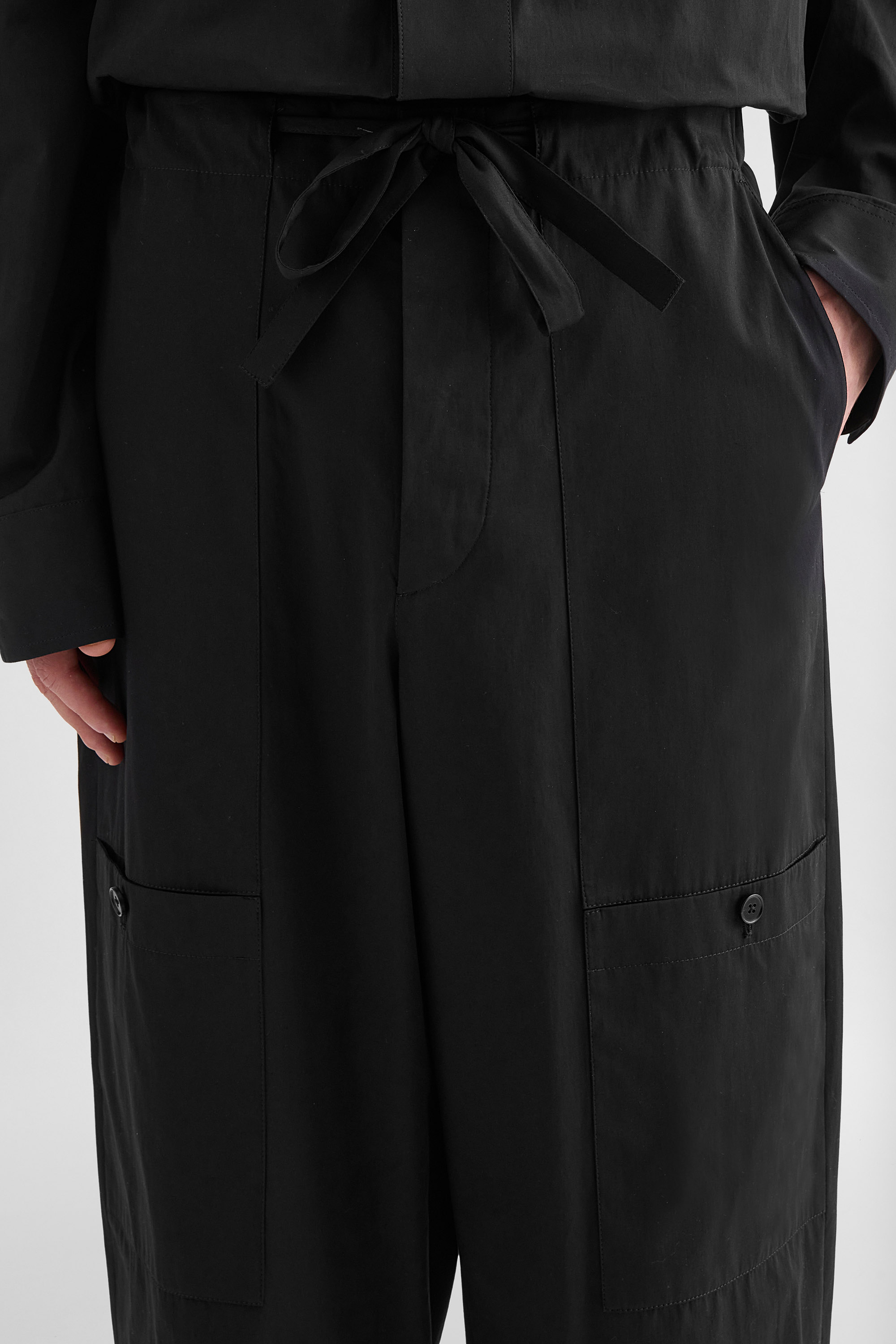 Cotton Poplin Cargo Trousers Man | Jil Sander Official Online Store