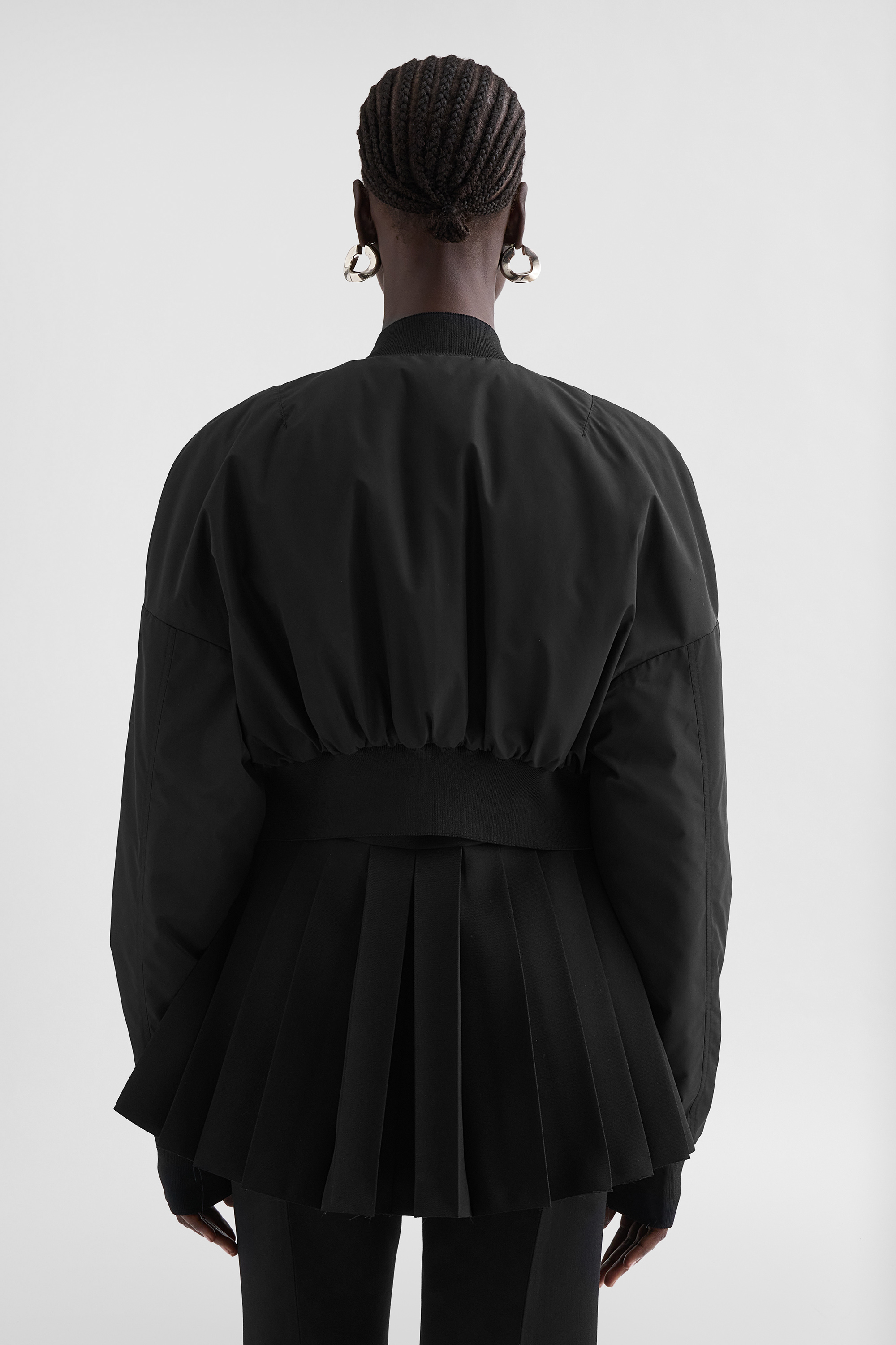 Taffeta Cropped Bomber Jacket 4