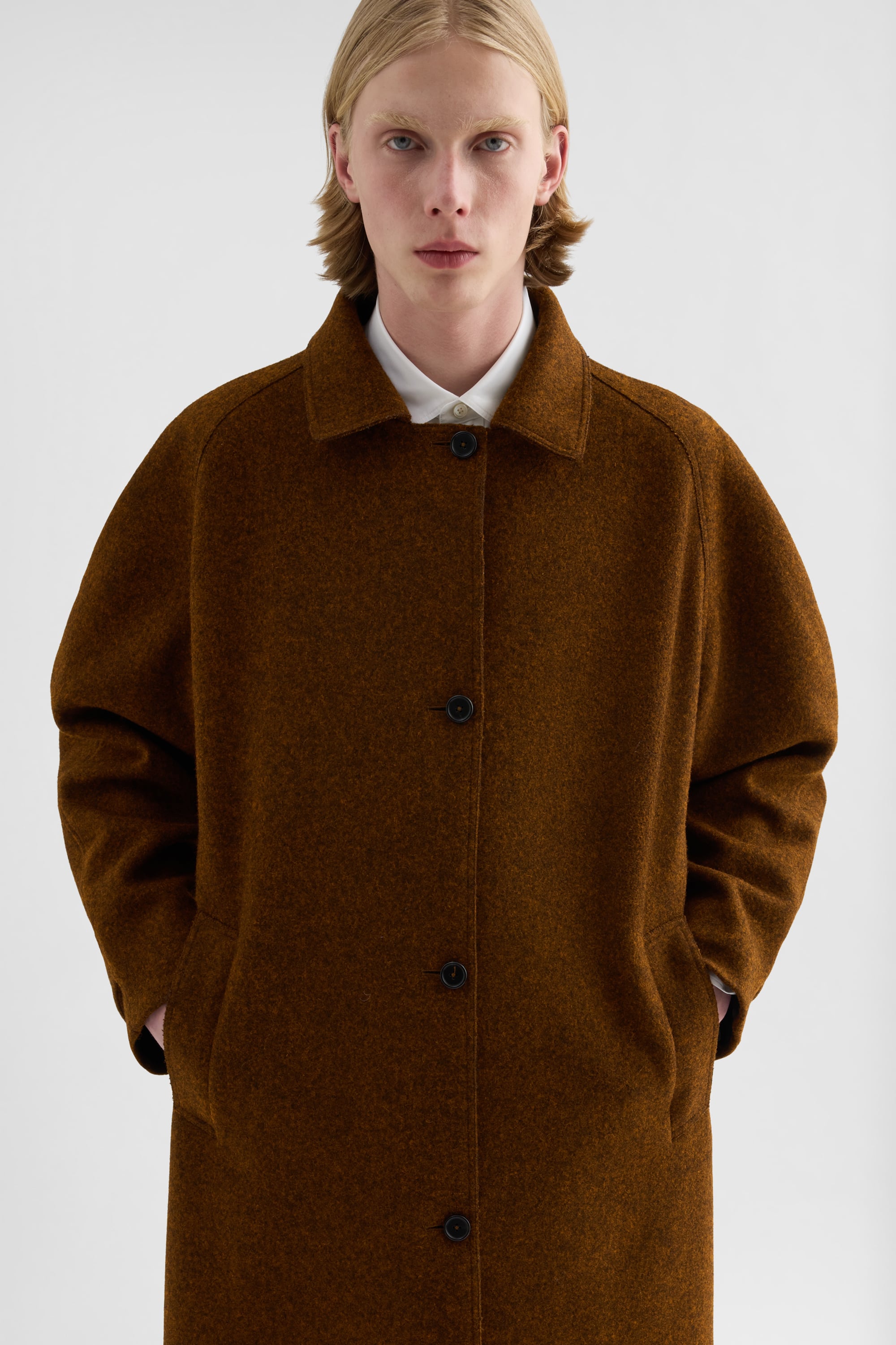 フェルトウール コート メンズ | Jil Sander 公式オンラインストア