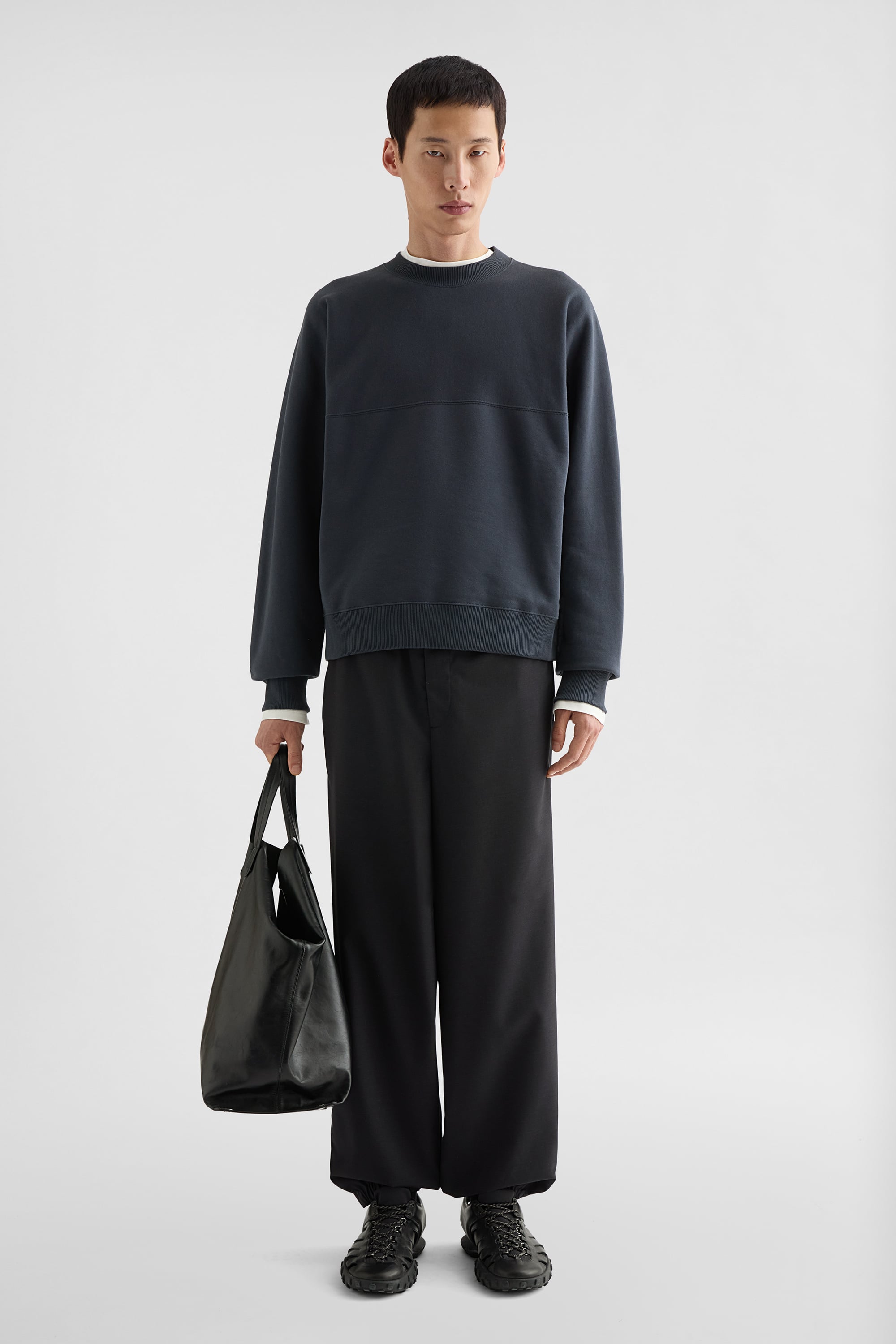 テリーコットン クルーネック スウェットシャツ メンズ | Jil Sander テリーコットン クルーネック スウェットシャツ メンズ | Jil Sander
