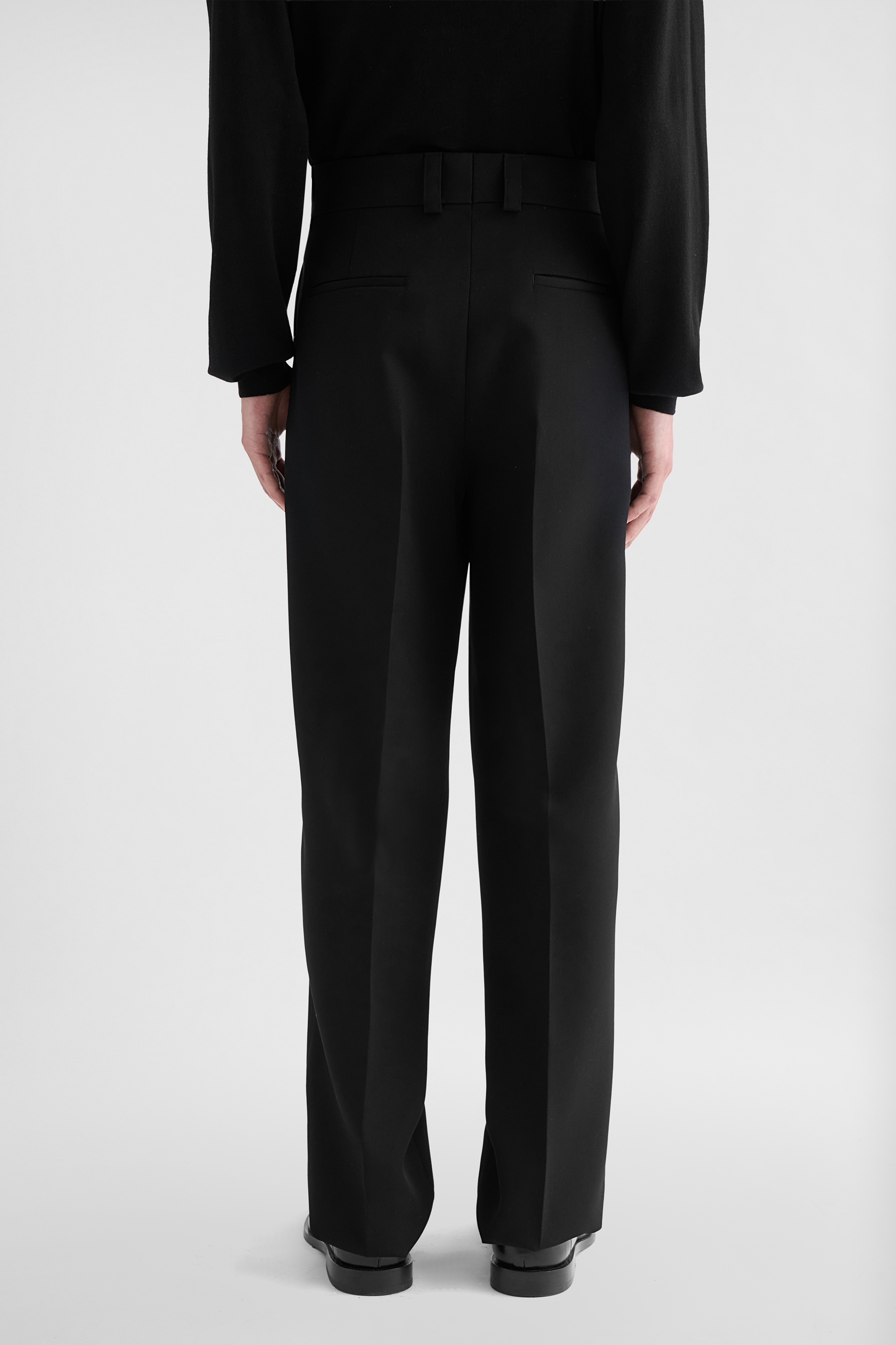 Lightweight Wool Gabardine Trousers - Trousers - Image 4