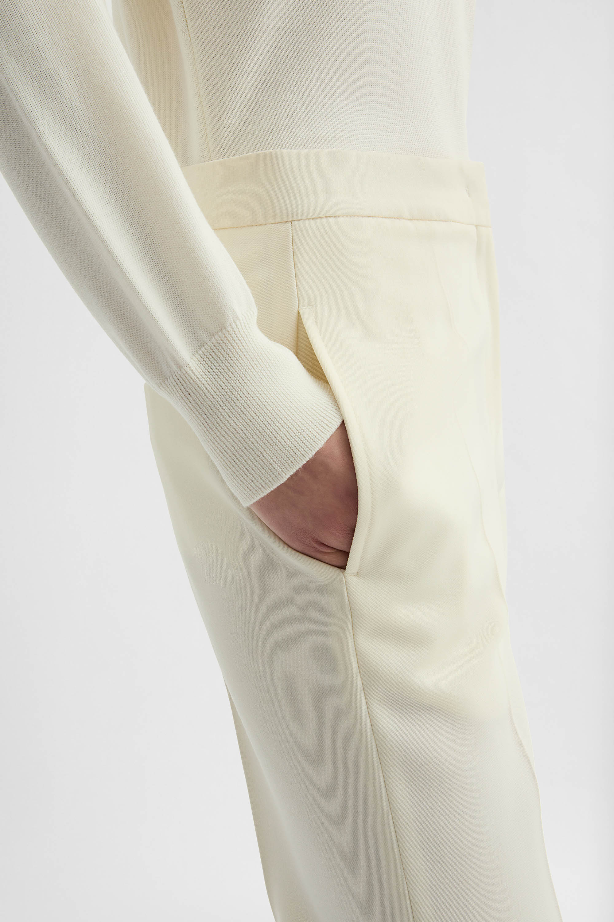 Wool Tailored Trousers - Trousers - Image 5