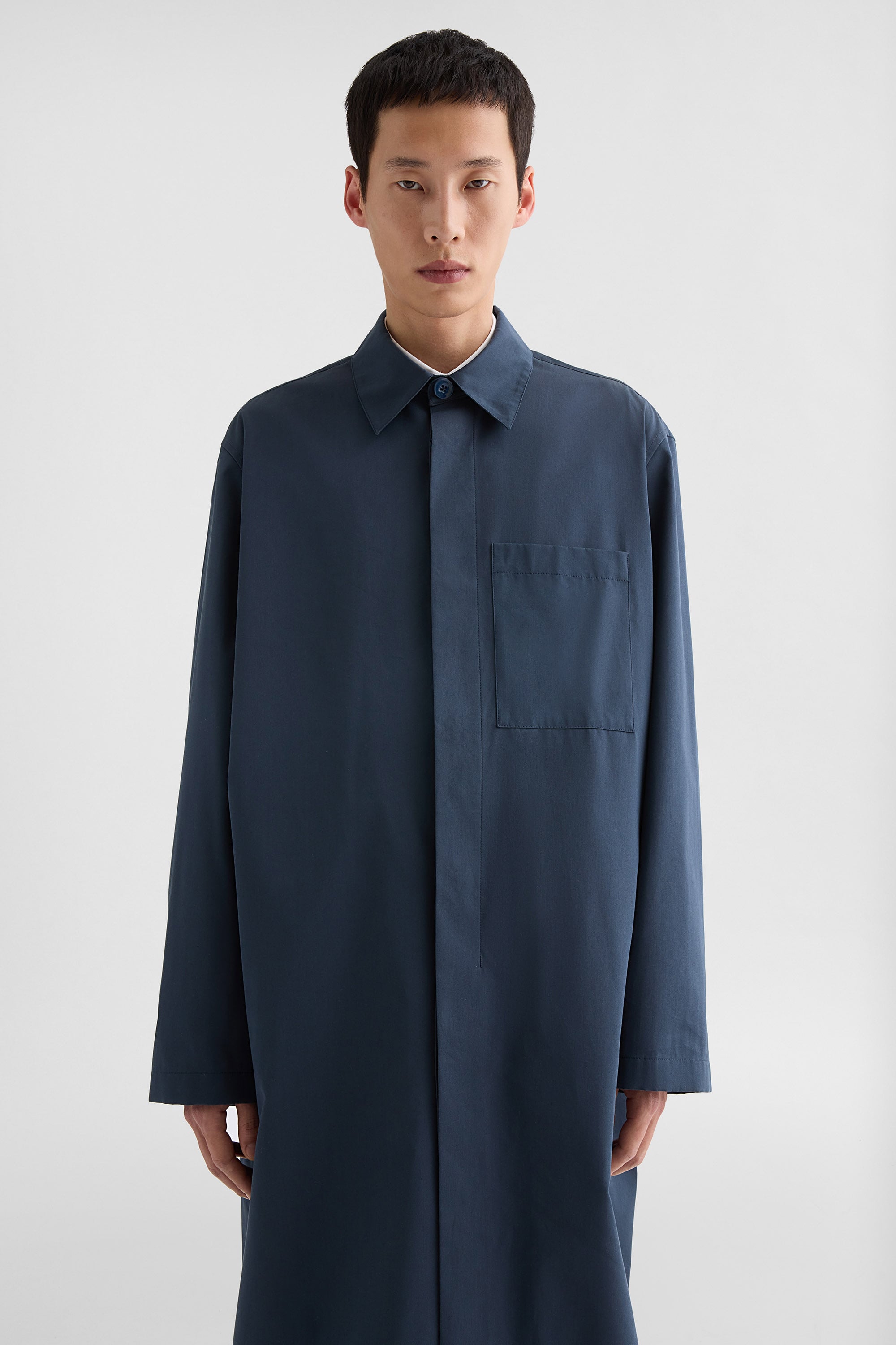 Cotton Blend Poplin Coat Man | Jil Sander Official Online Store