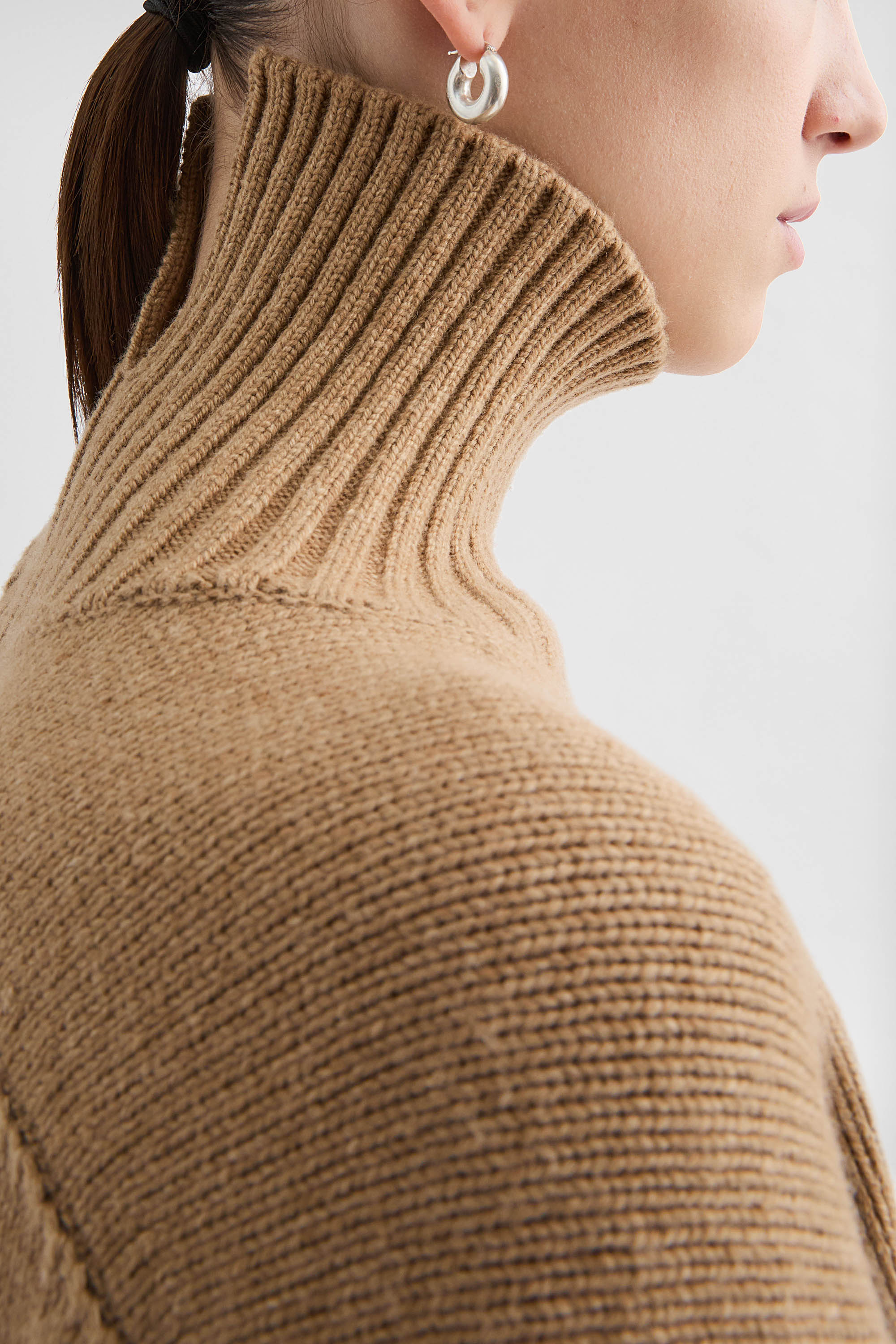 Cashmere Blend High-Neck Sweater - Sweaters - Image 3