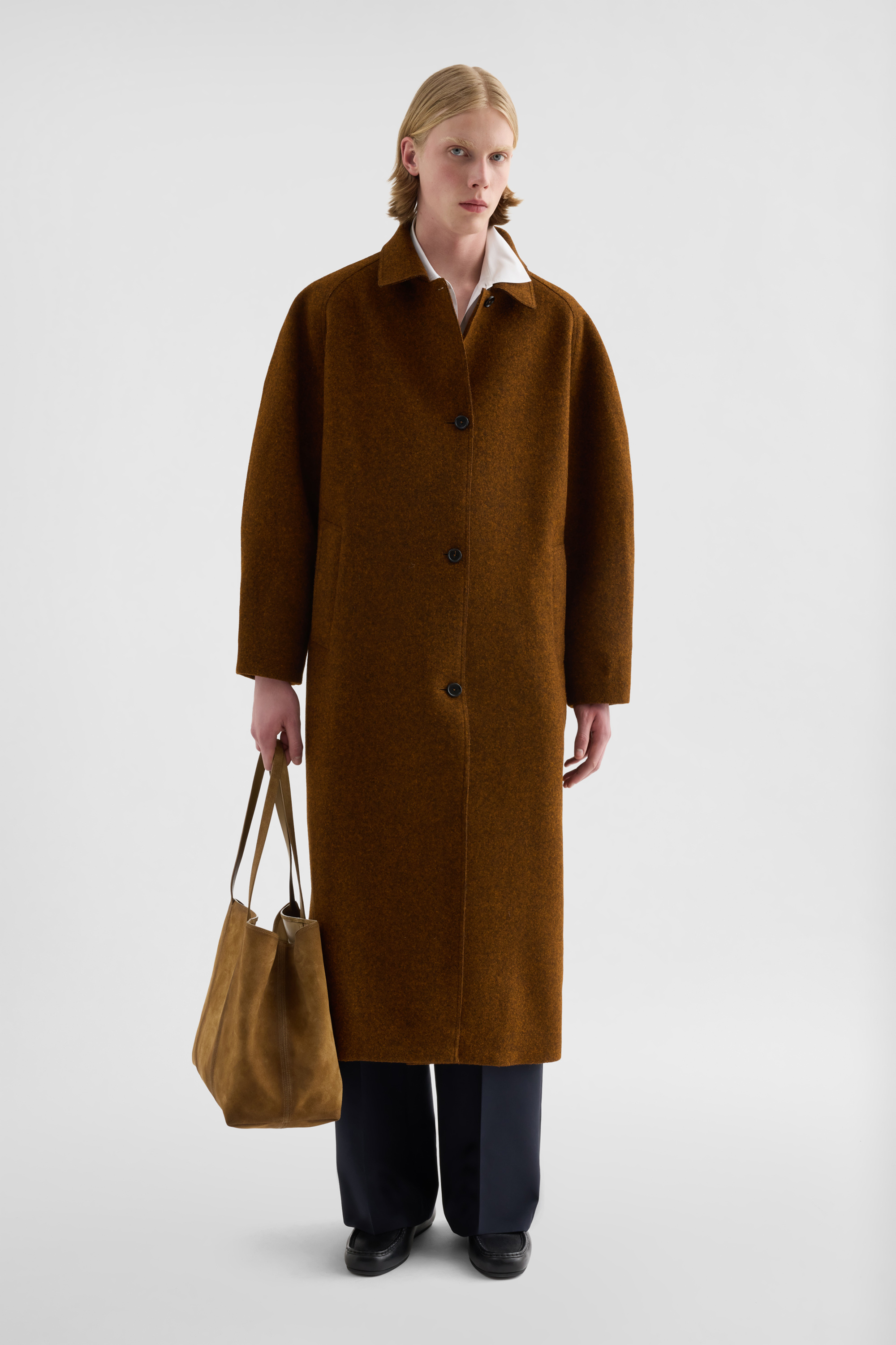フェルトウール コート メンズ | Jil Sander 公式オンラインストア