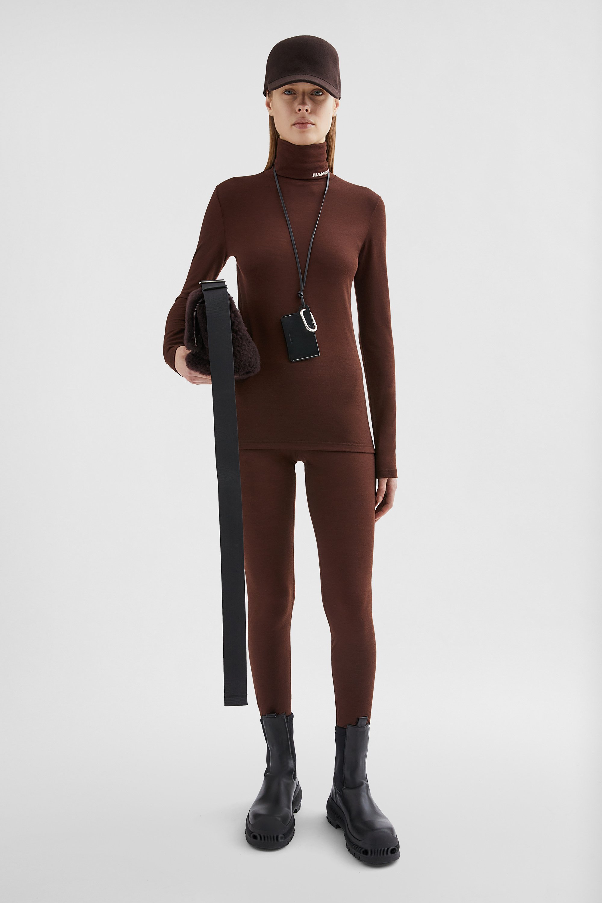 Lightweight Wool Blend Leggings - Trousers - Image 1