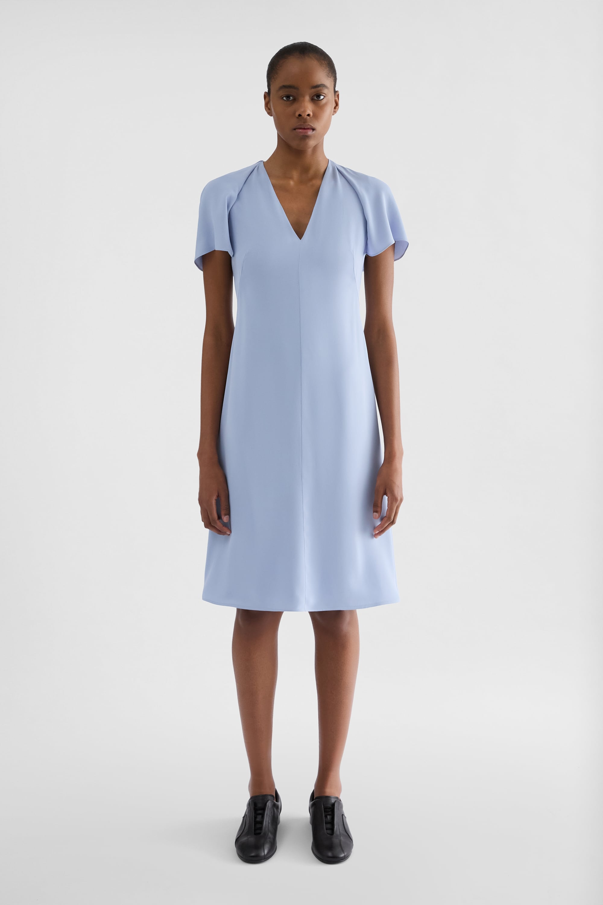 Jil Sander Envers Satin A-Line Dress