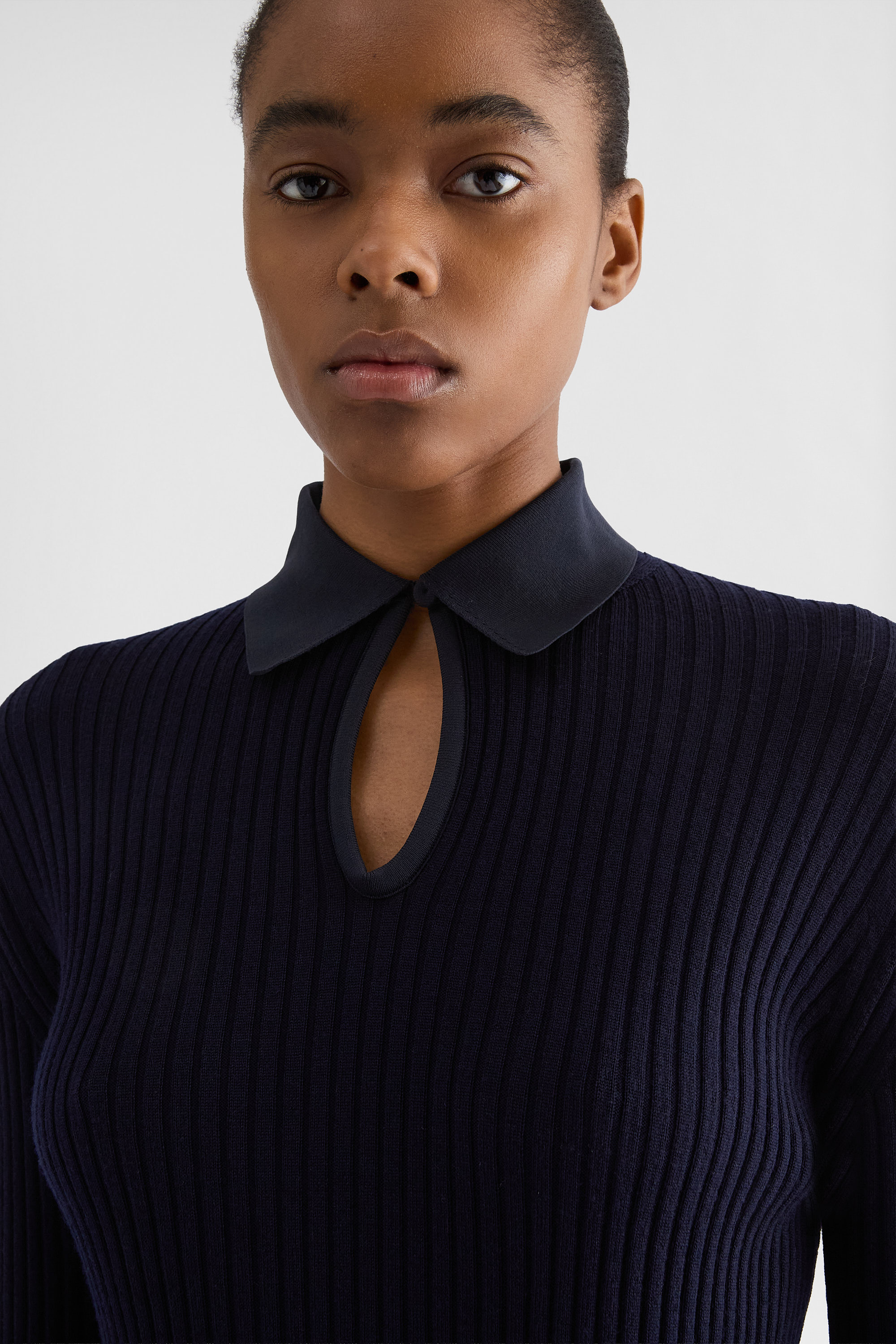 Wool Knit Polo T-Shirt 3