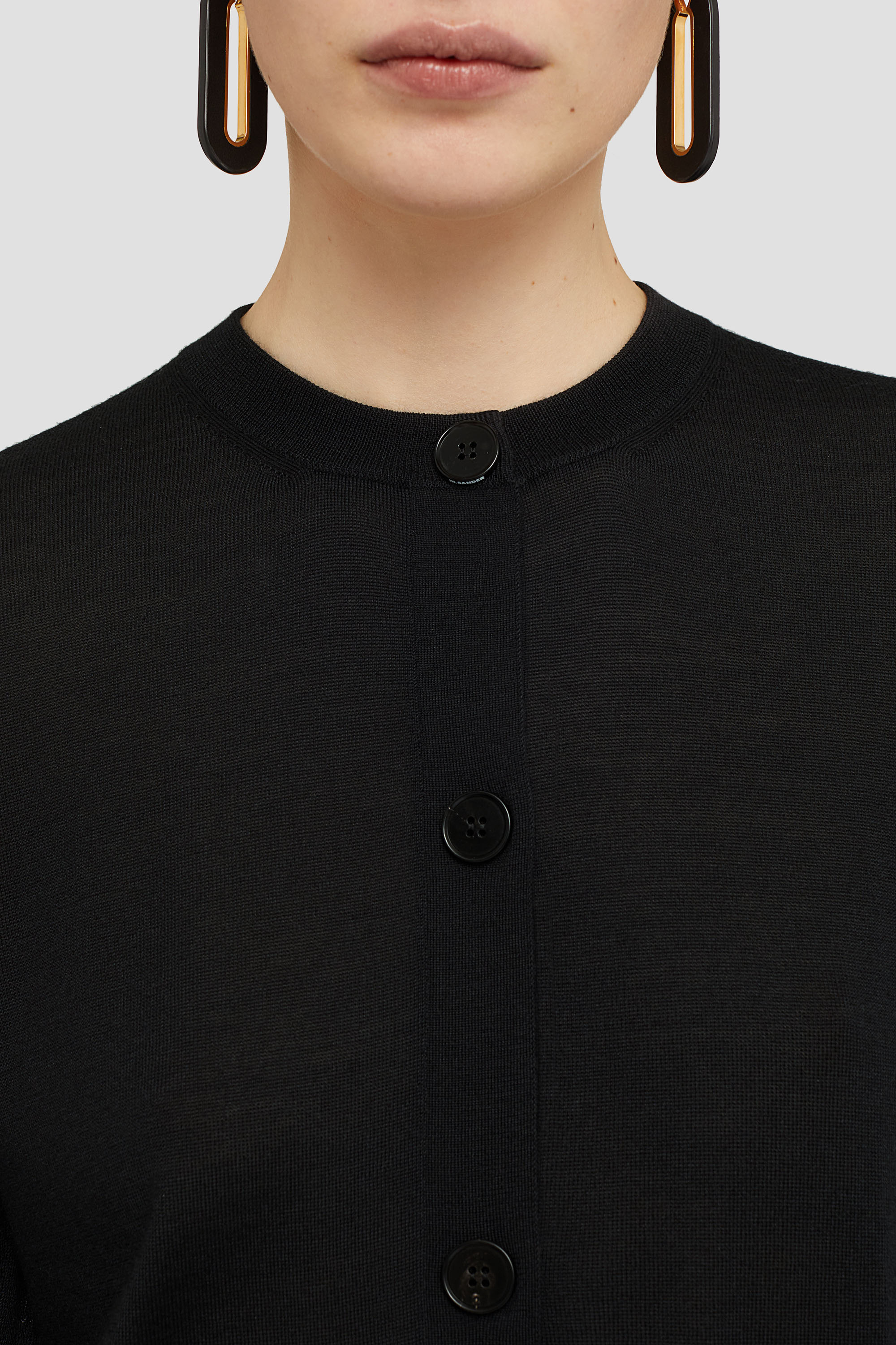 Cashmere Blend Crew-Neck Cardigan - Cardigans - Image 4