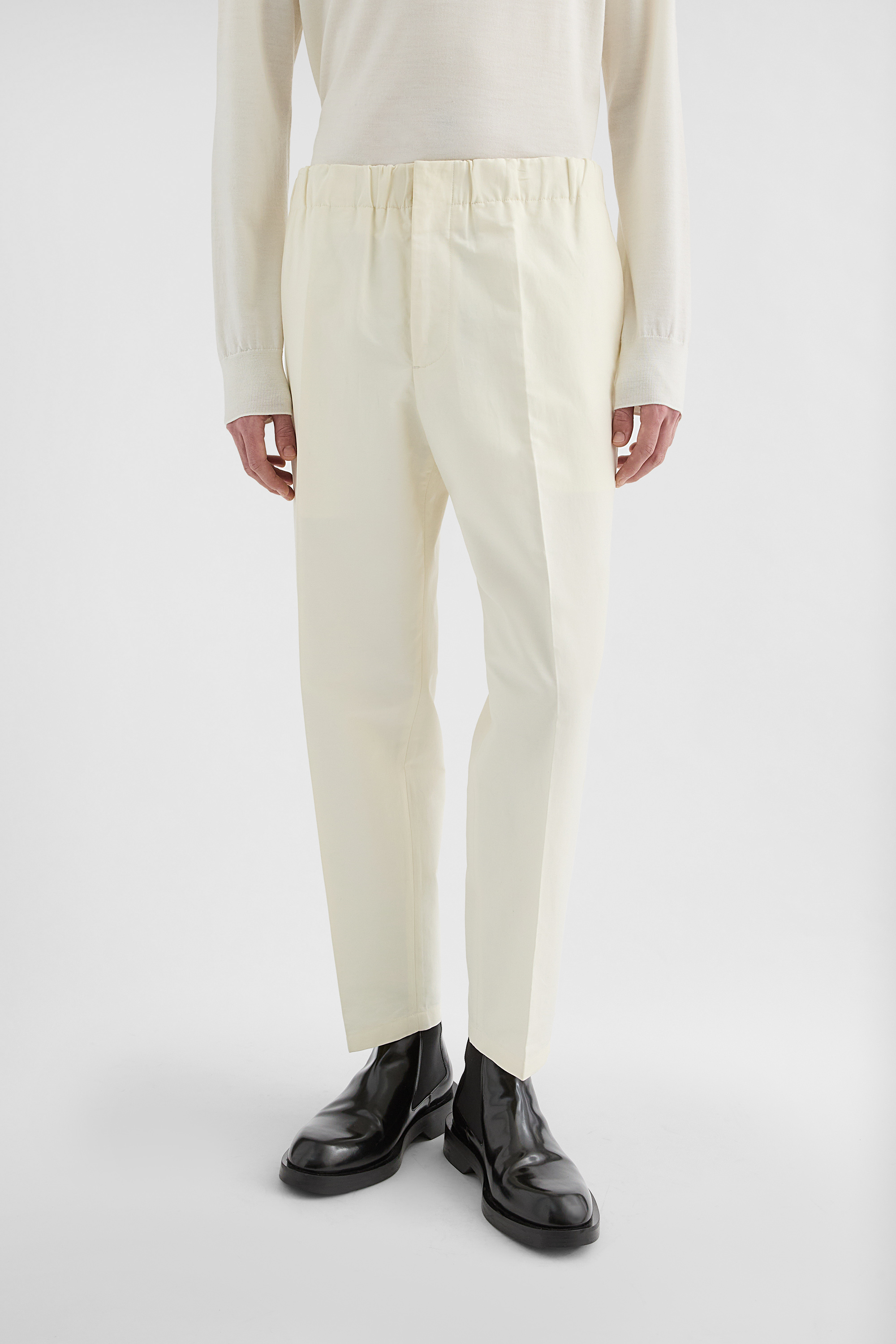 ライトウェイト コットン テーパードパンツ メンズ | Jil Sander