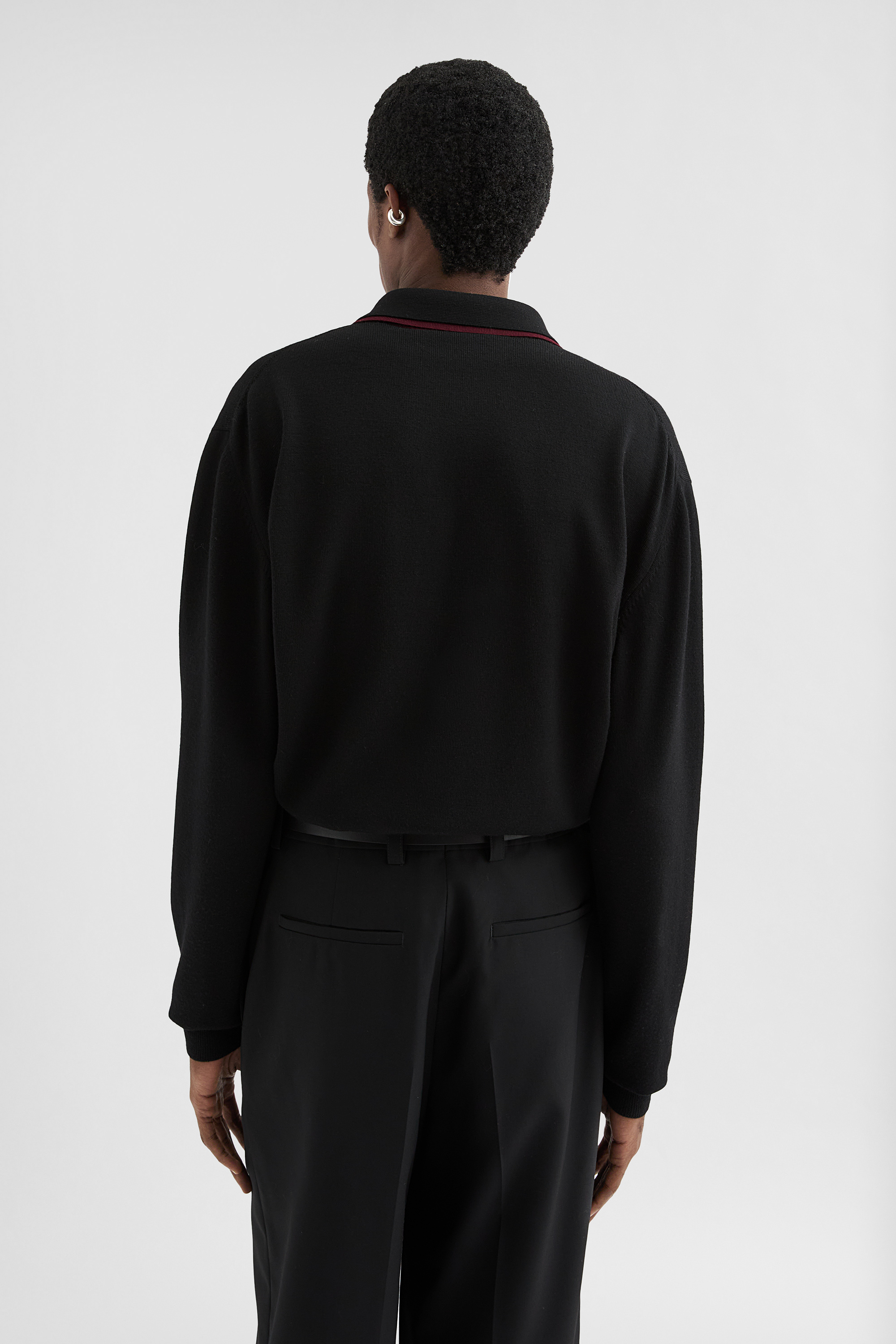 Lightweight Wool Polo Sweater - Sweaters - Image 4