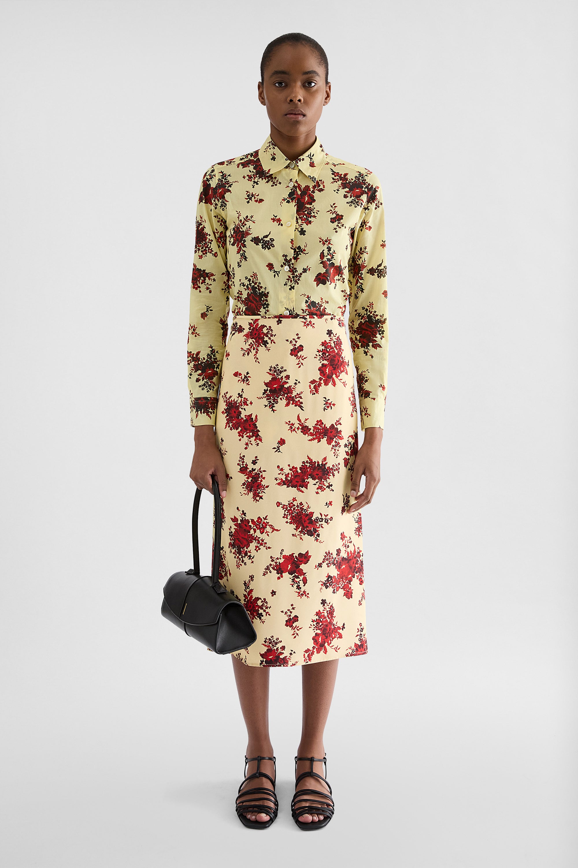 Jil Sander Cotton Muslin Printed Shirt