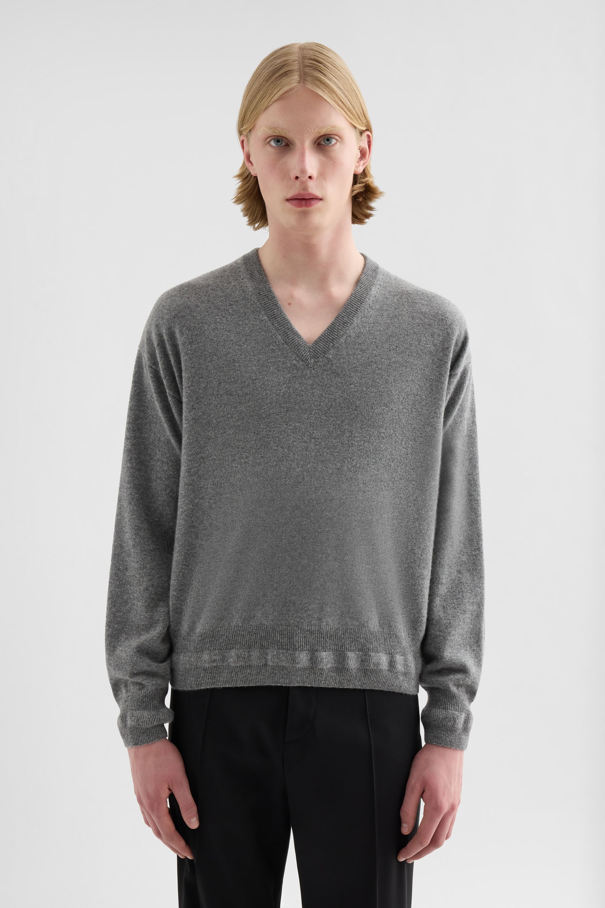 Cashmere V-Neck Sweater for Man | Jil Sander Official Online Store