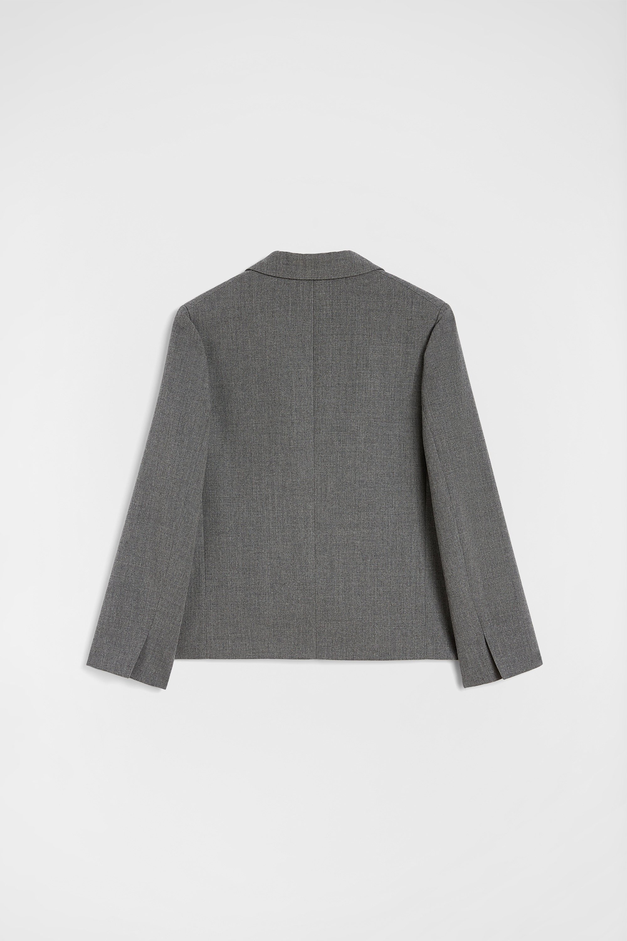 Wool Canvas Tailored Jacket - Jackets - Image 7