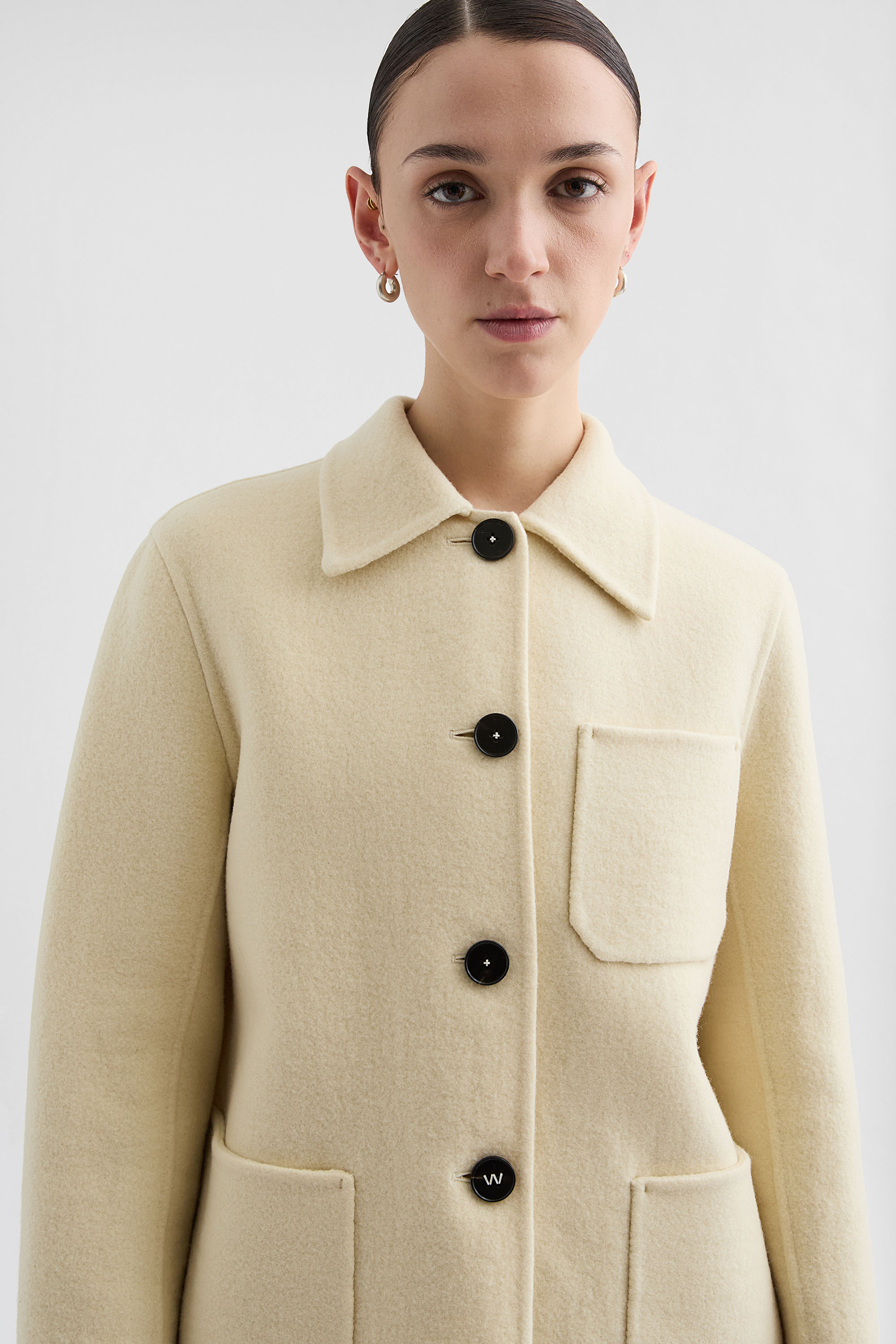 ジャケット・アウター 20ss JIL SANDER WOOL OVERSHIRT  NAVY 48 Jil Sander Men's Solid Gabardine Full-Zip Overshirt | Neiman