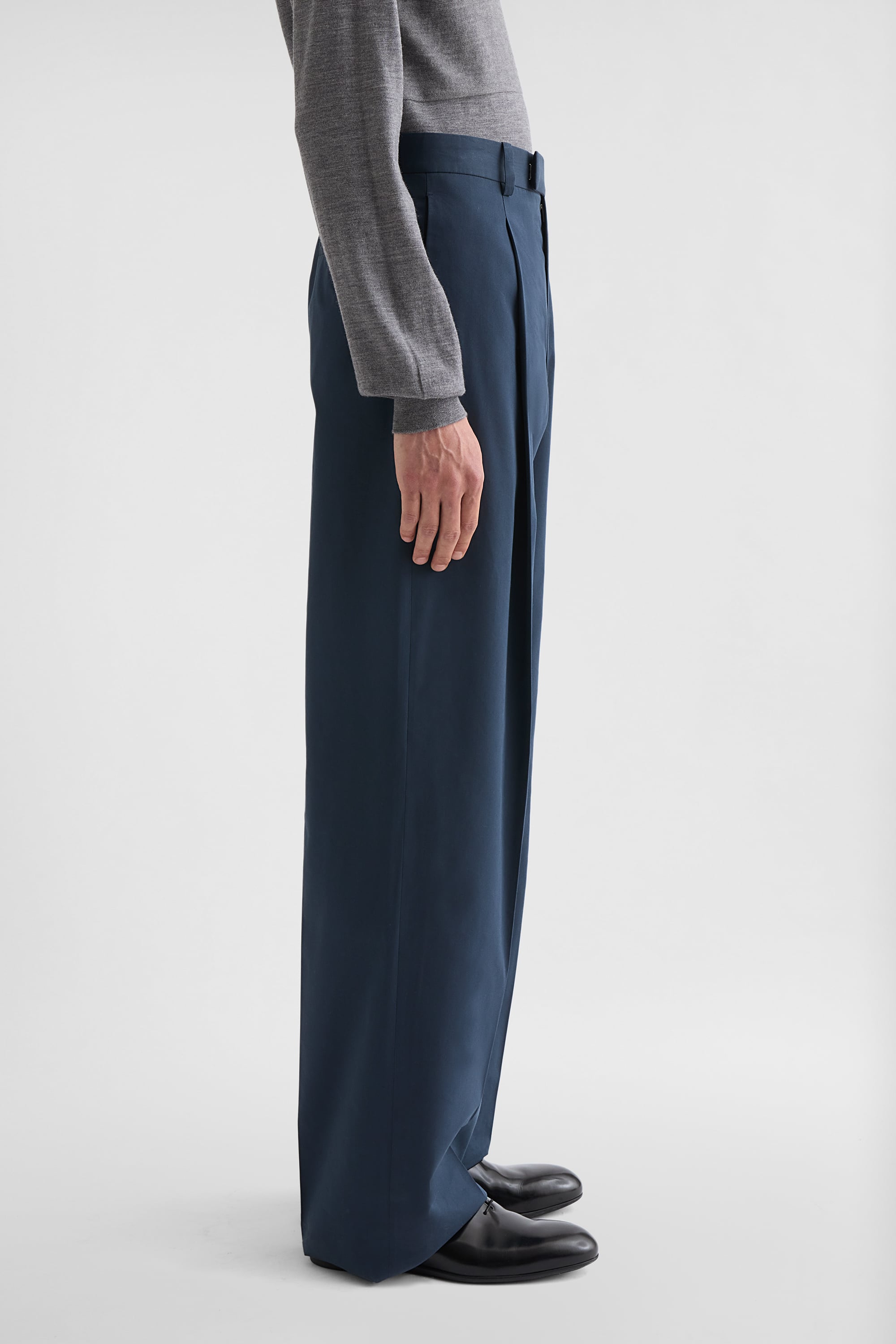 Cotton Blend Poplin Trousers Man | Jil Sander Official Online Store