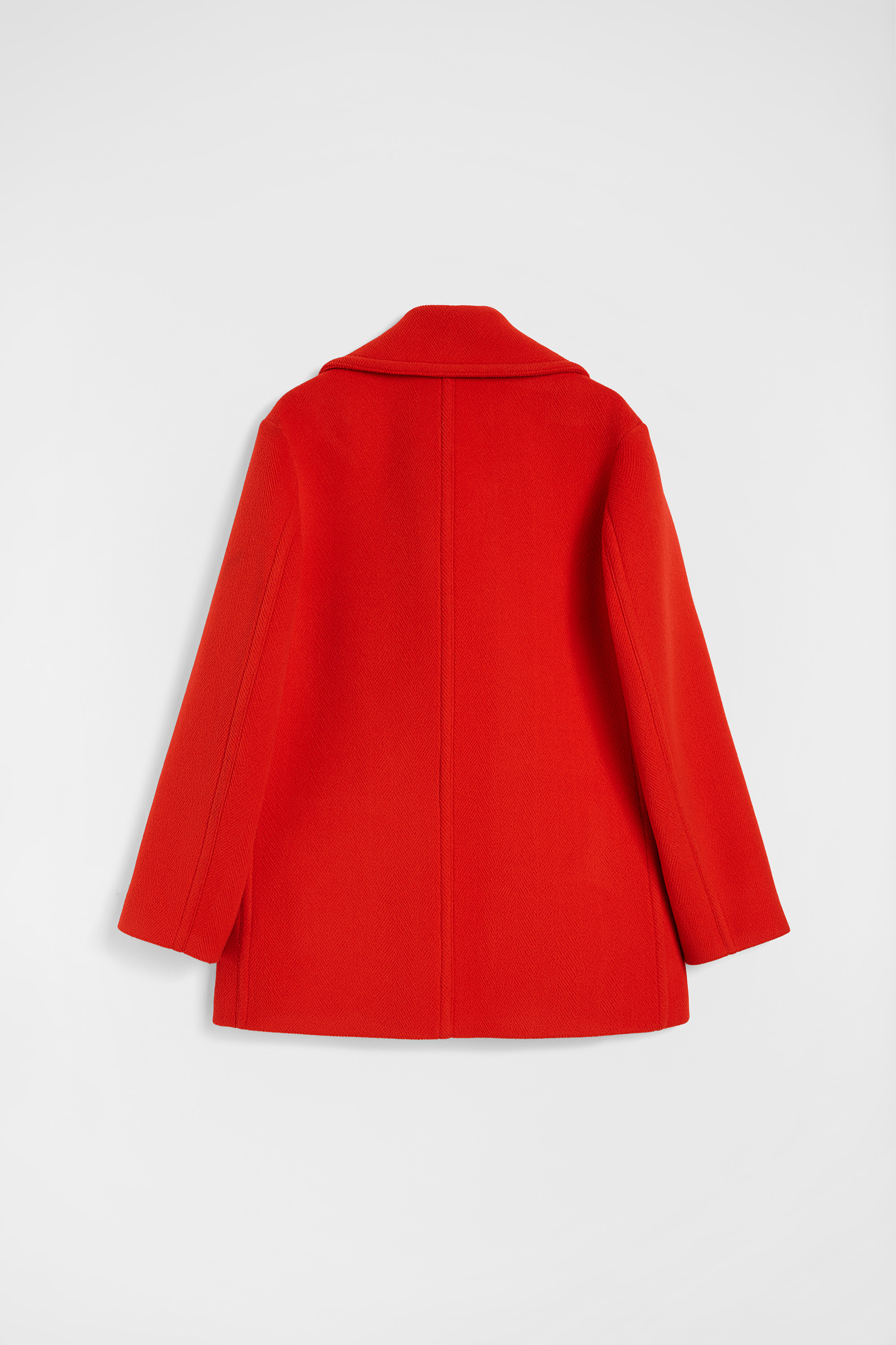 Wool Chevron Coat - Jackets - Image 7