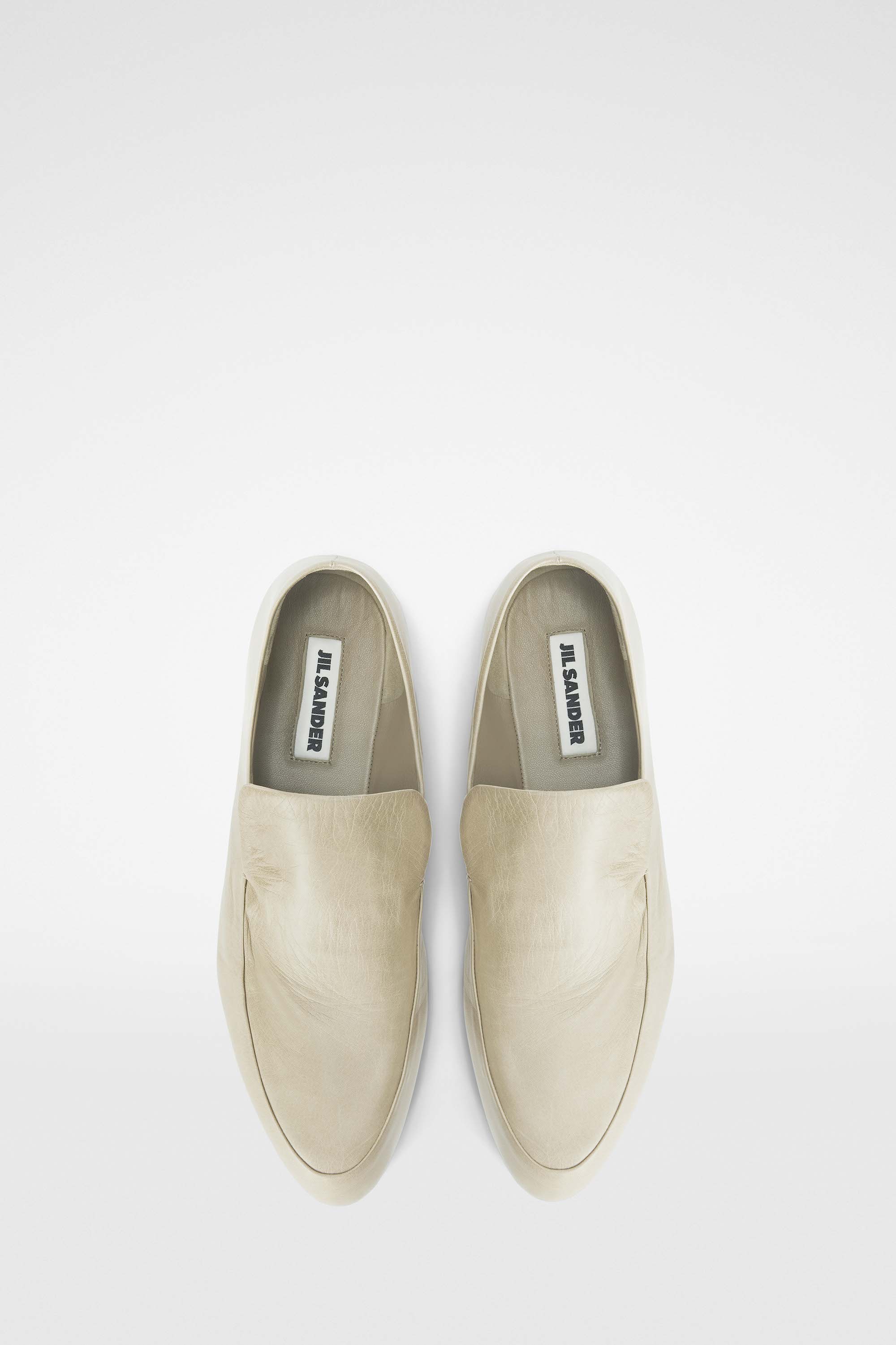 ジルサンダーベージュ/ピンク ローファー 中古・古着通販】JIL SANDER (ジルサンダー) メタルヒール