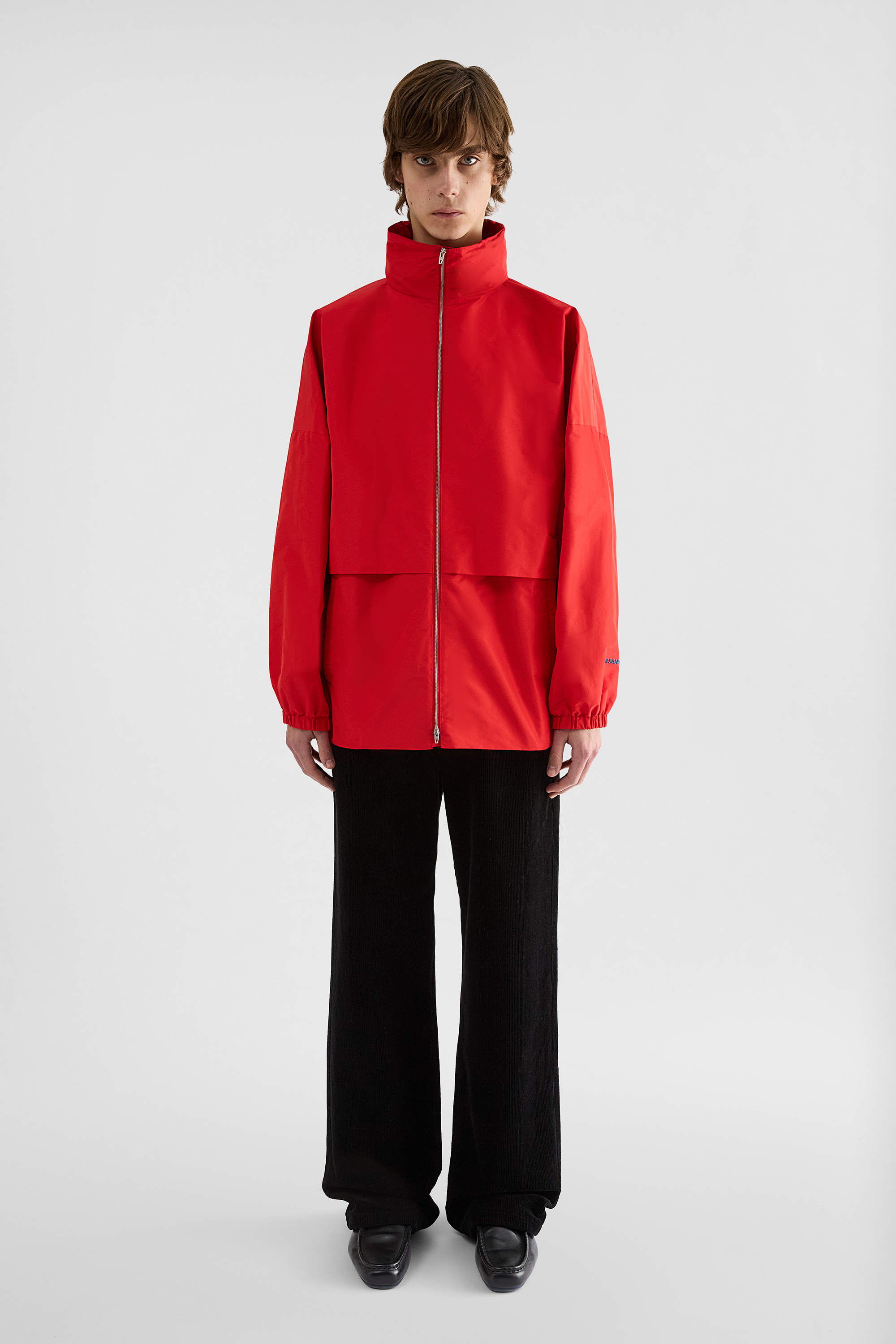 JIL SANDER 長袖　ナイロン　ジャンパー　赤　48 テック ファイユ ブルゾン メンズ | Jil Sander 公式オンラインストア