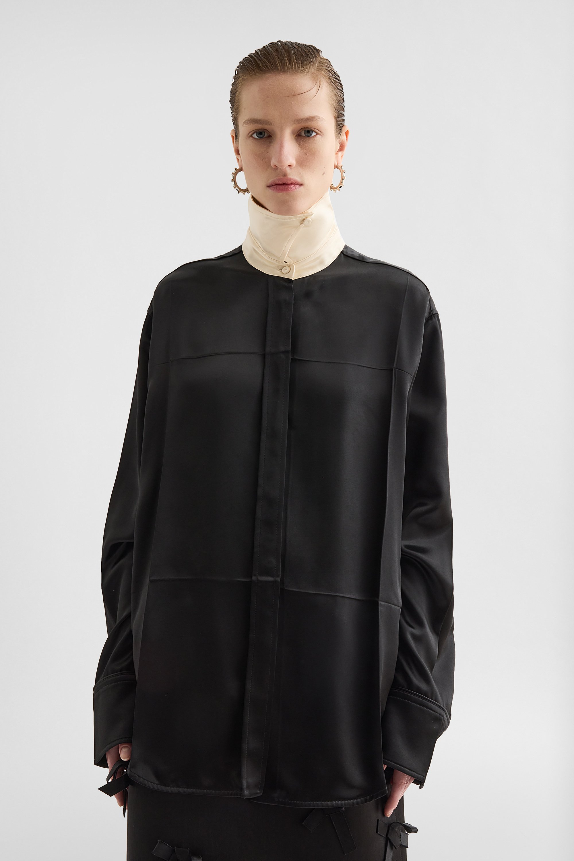 Fluid Satin Shirt - Shirts - Image 2