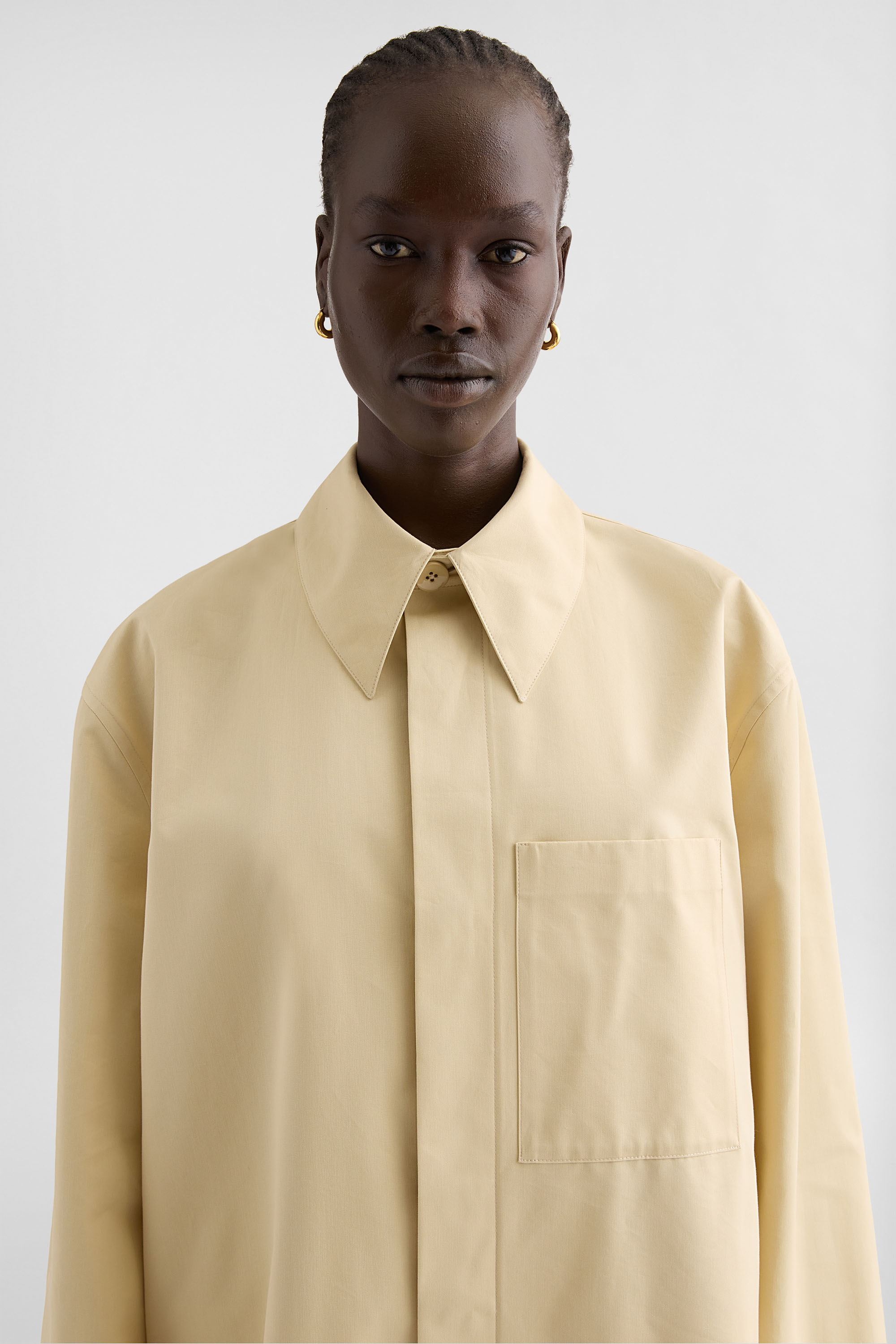 Cotton Blend Poplin Coat Woman | Jil Sander Official Online Store