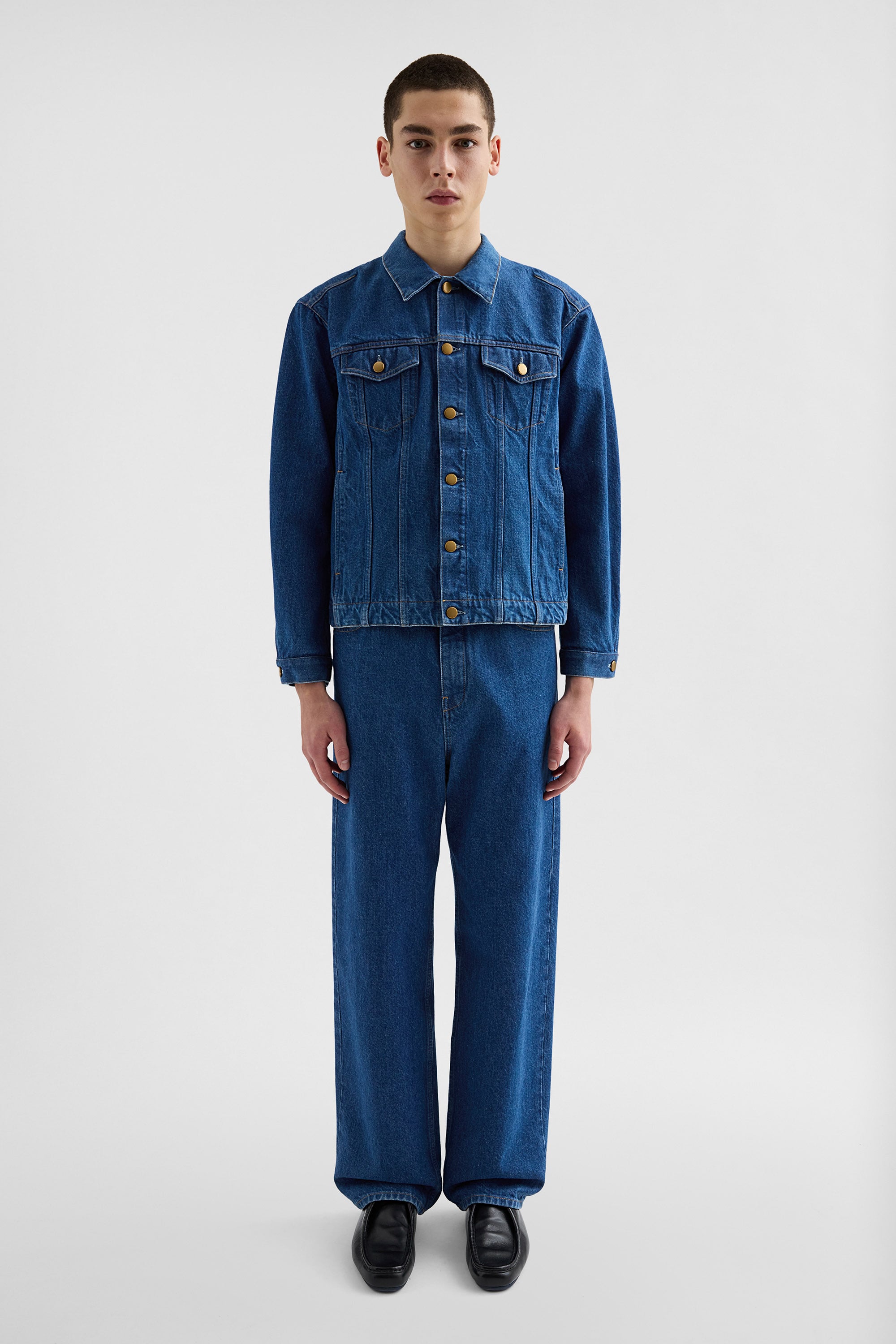 JIL SANDER Denim Blouson, Size 44