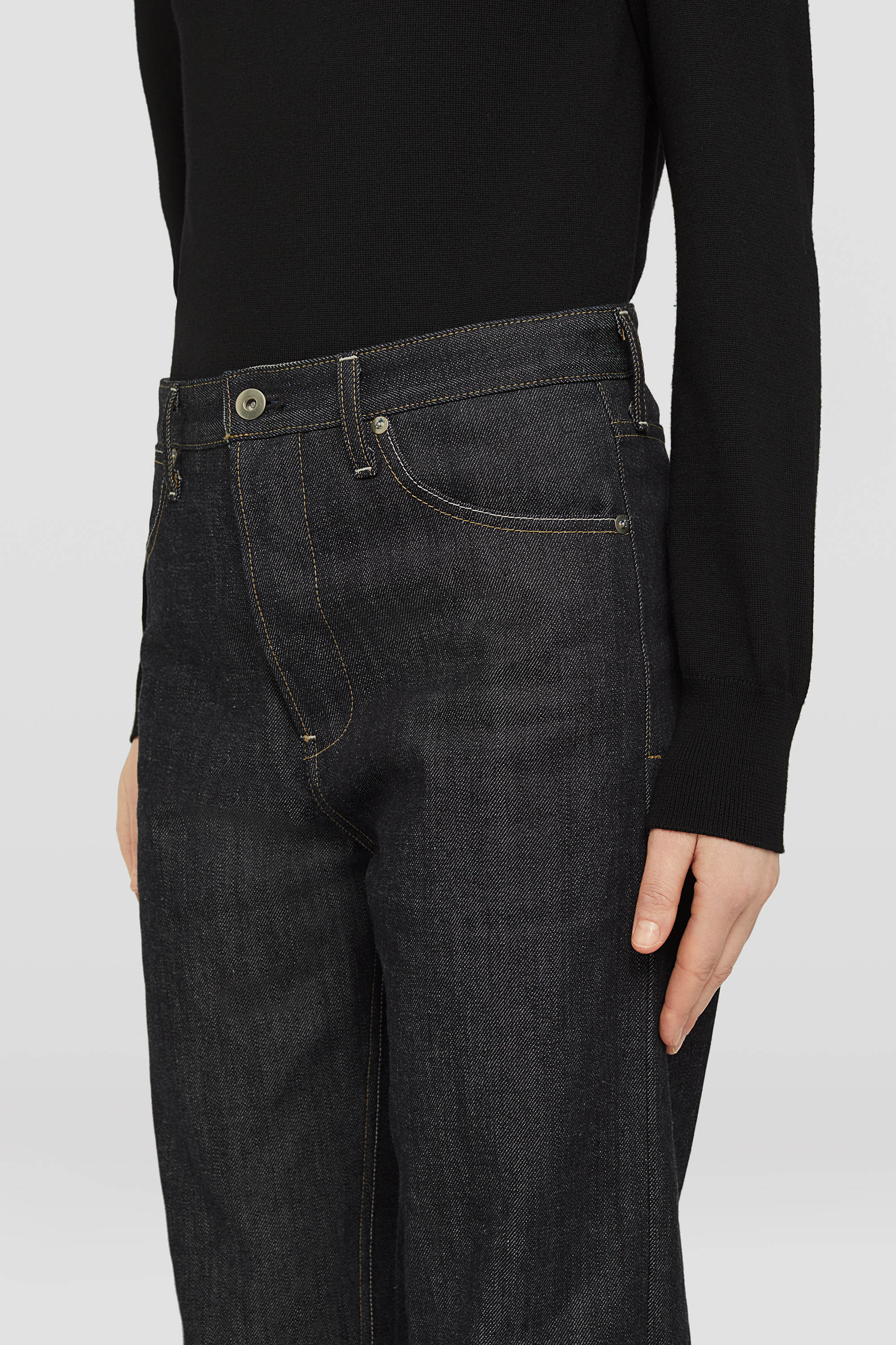 Regular Denim Trousers - Trousers - Image 4