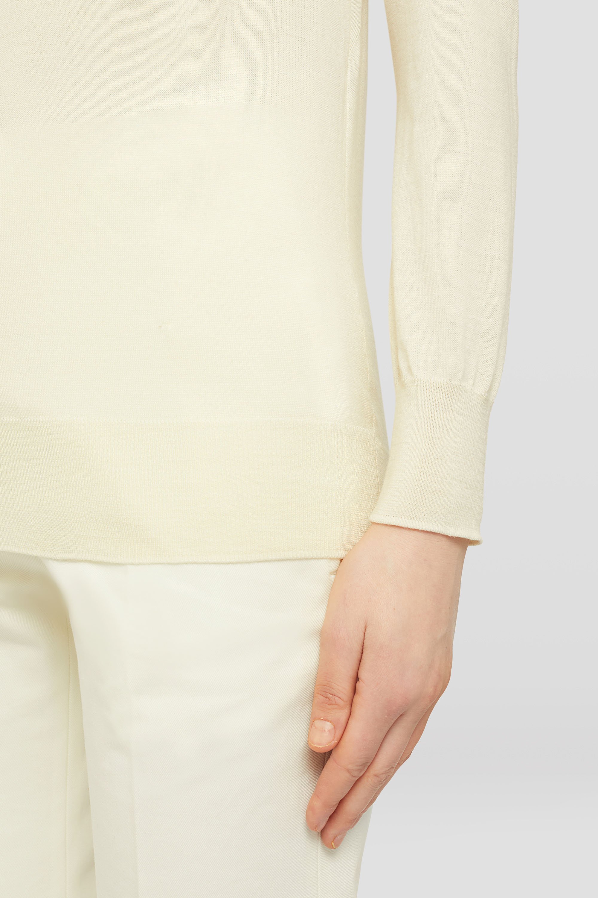 Lightweight Wool High-Neck Sweater - Sweaters - Image 2