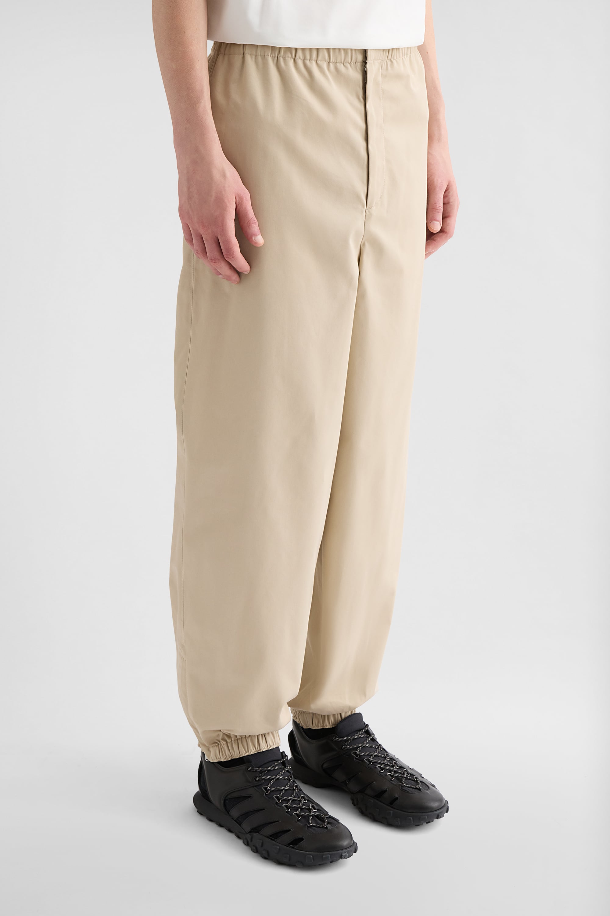 Cotton Blend Poplin Trousers