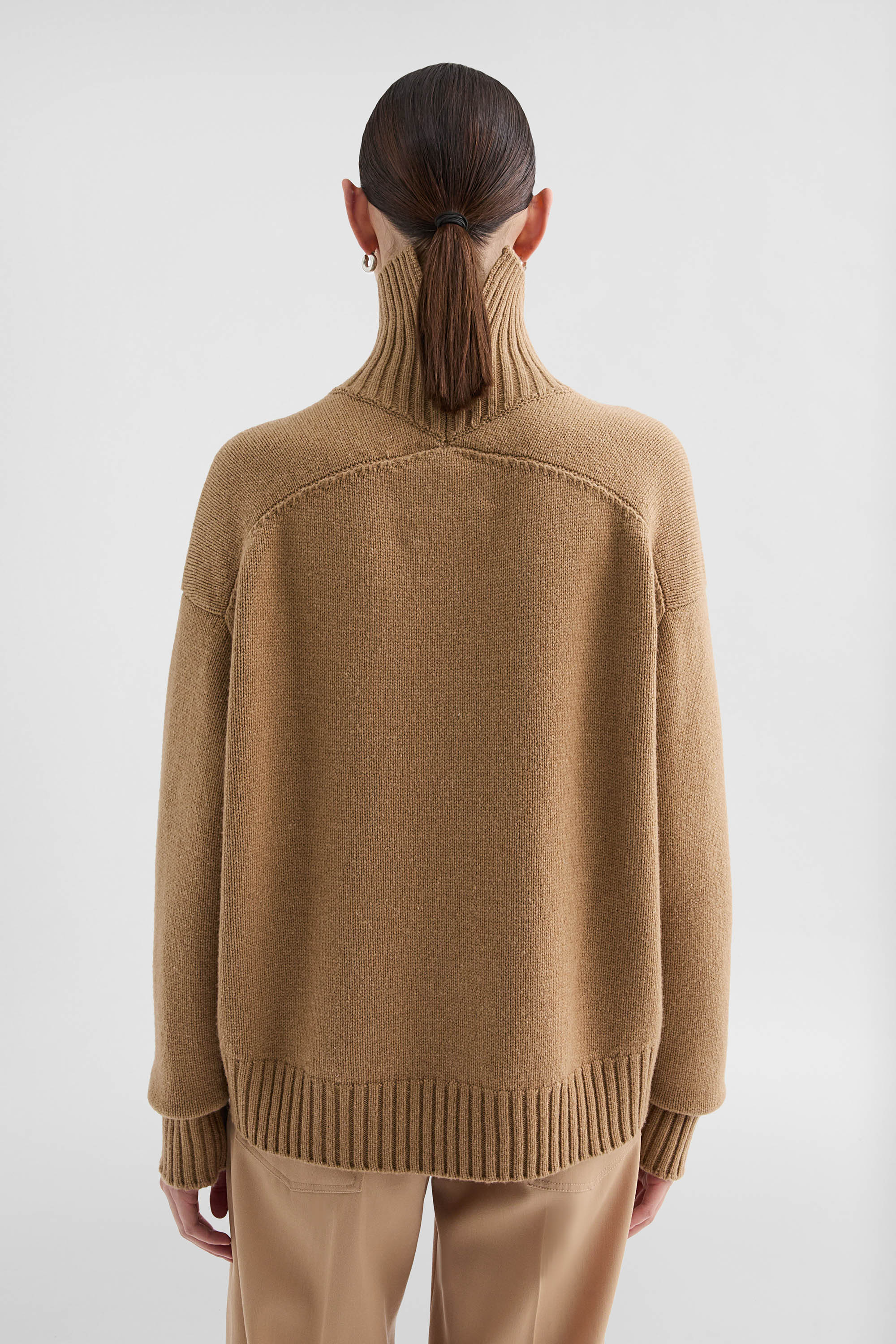 Cashmere Blend High-Neck Sweater - Sweaters - Image 4