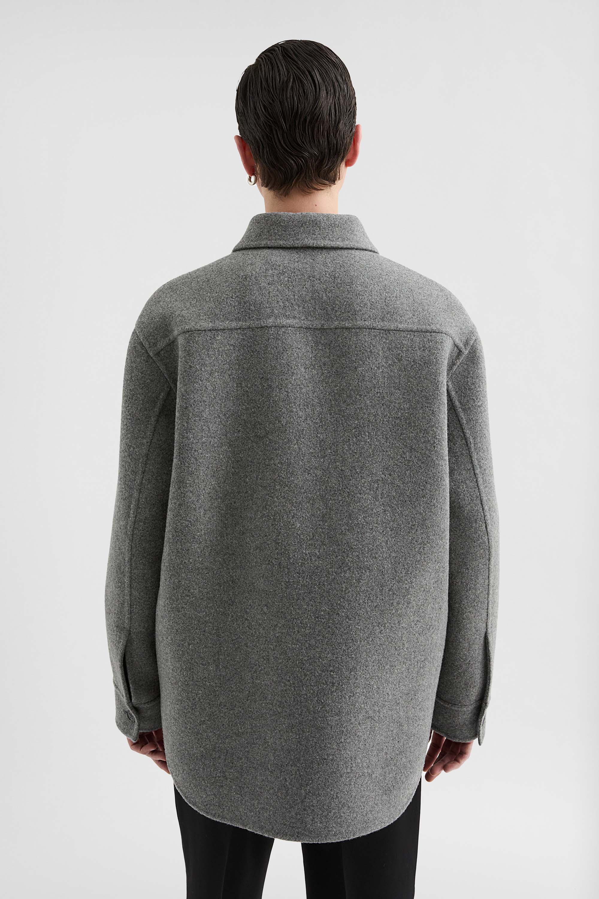 JILSANDER オーバーシャツ Jil Sander ジップアップ オーバーシャツ | グレー | FARFETCH JP