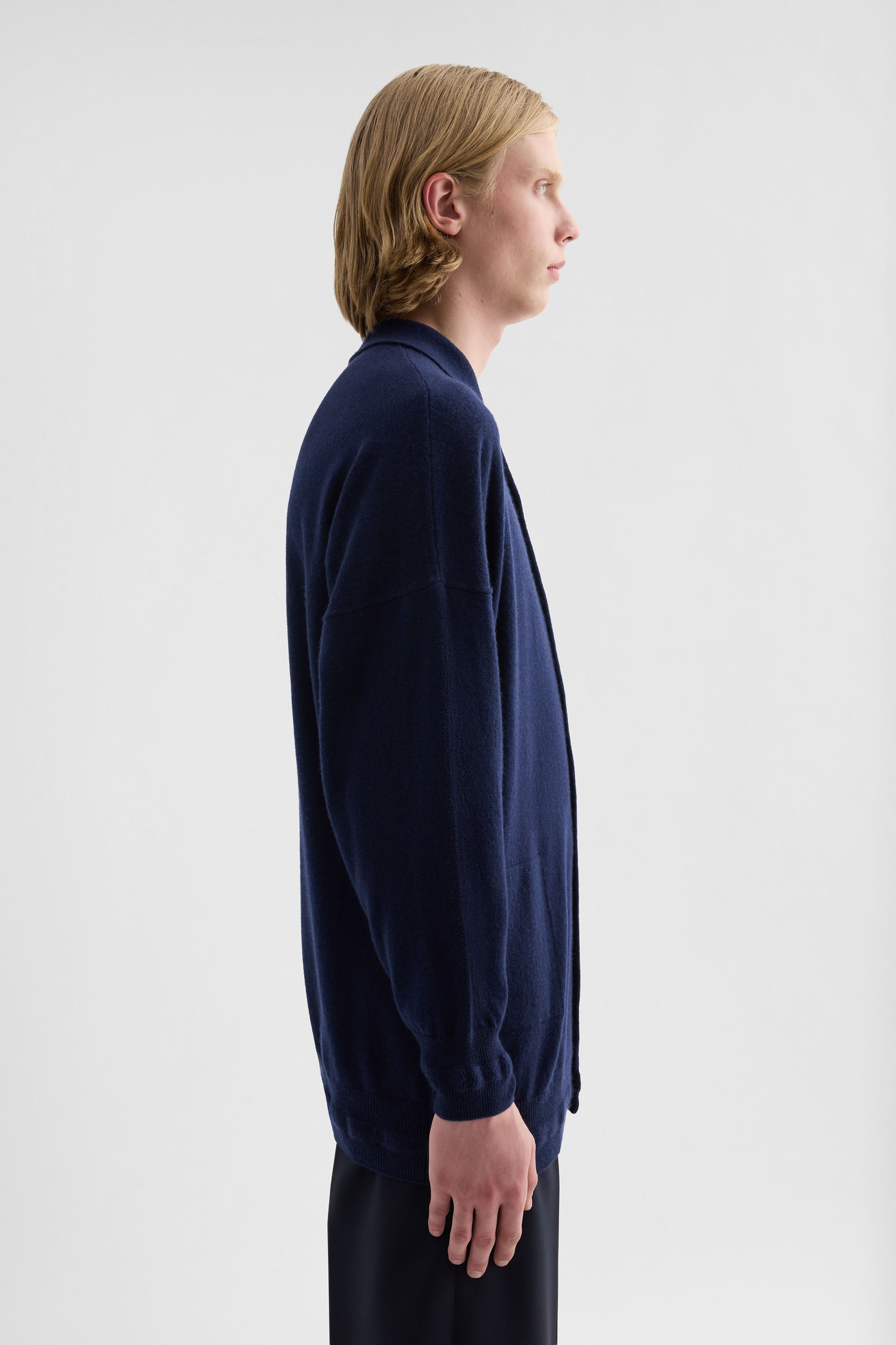 Cashmere Polo Cardigan for Man | Jil Sander Official Online Store