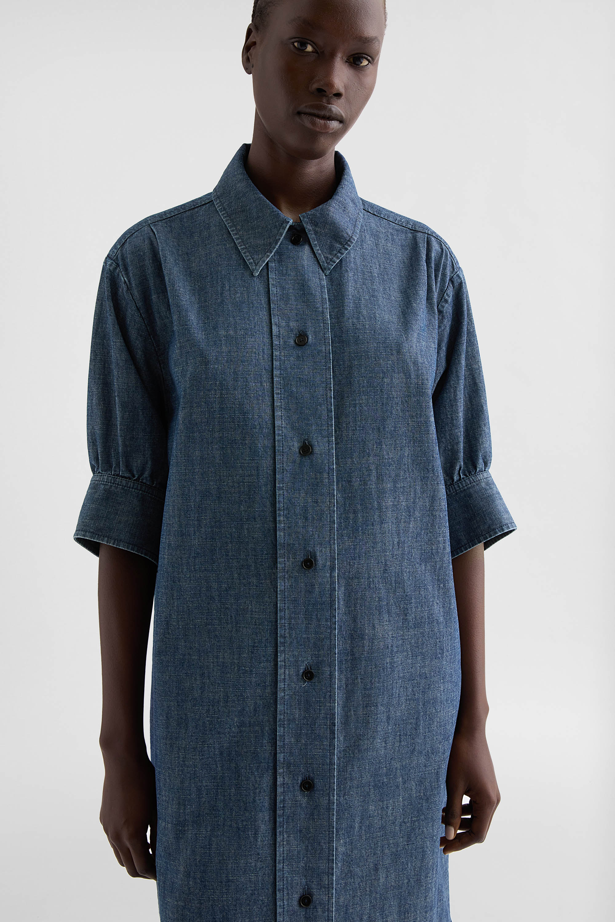 jil sander dress shirt Jil Sander Ruffled Cotton Button-Down Shirt
