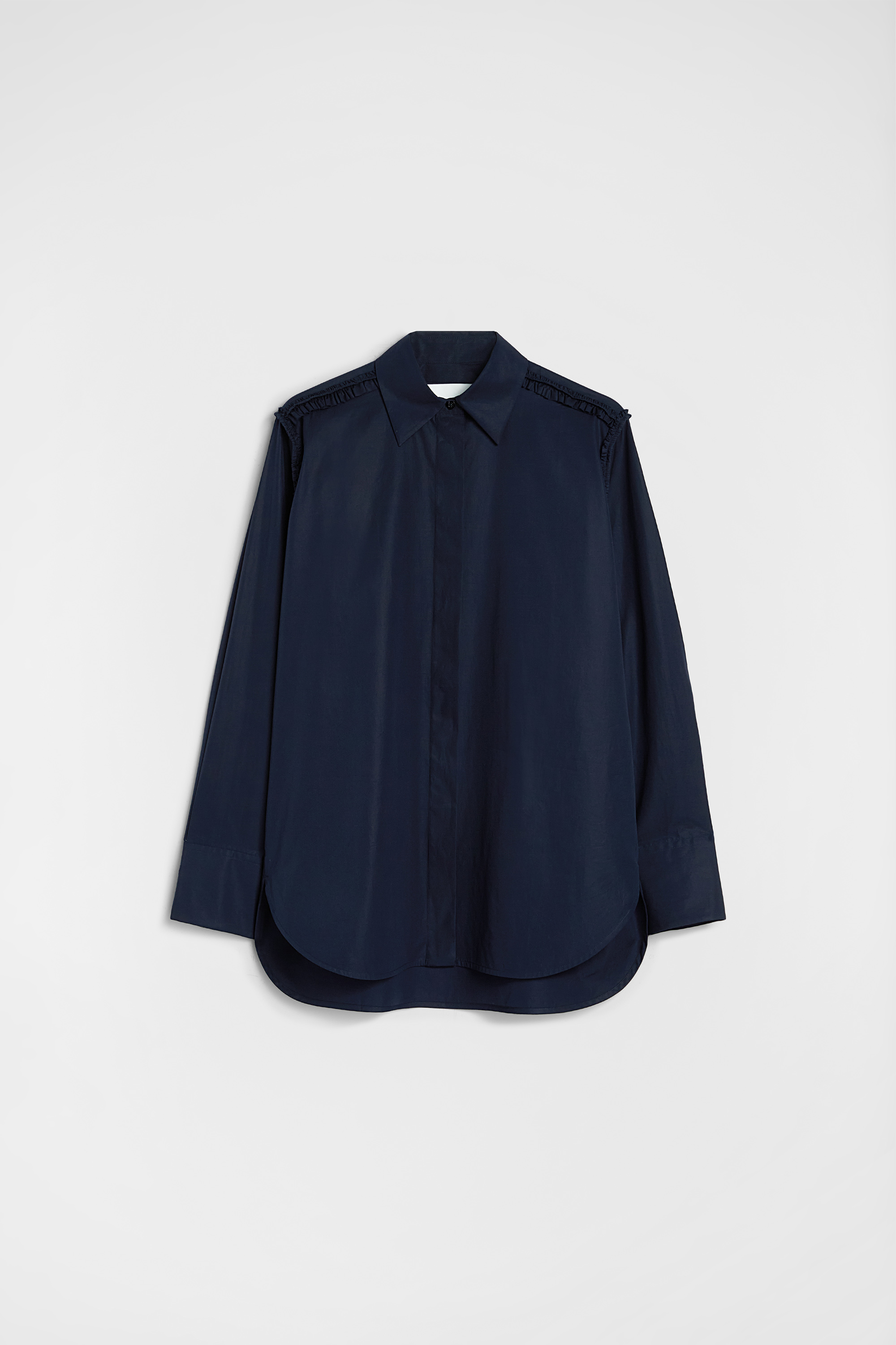 Cotton Poplin Ruffle Shirt 5