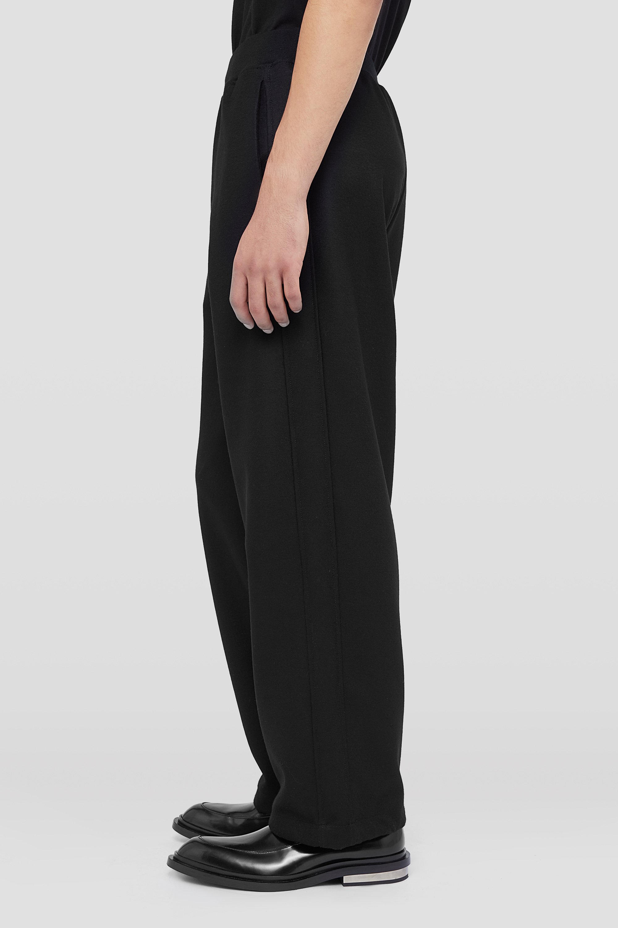 JIL SANDER 18ss ウールギャバジン ワイドスラックス SALE] JIL SANDER ジルサンダー ウールギャバジン リングベルト付き