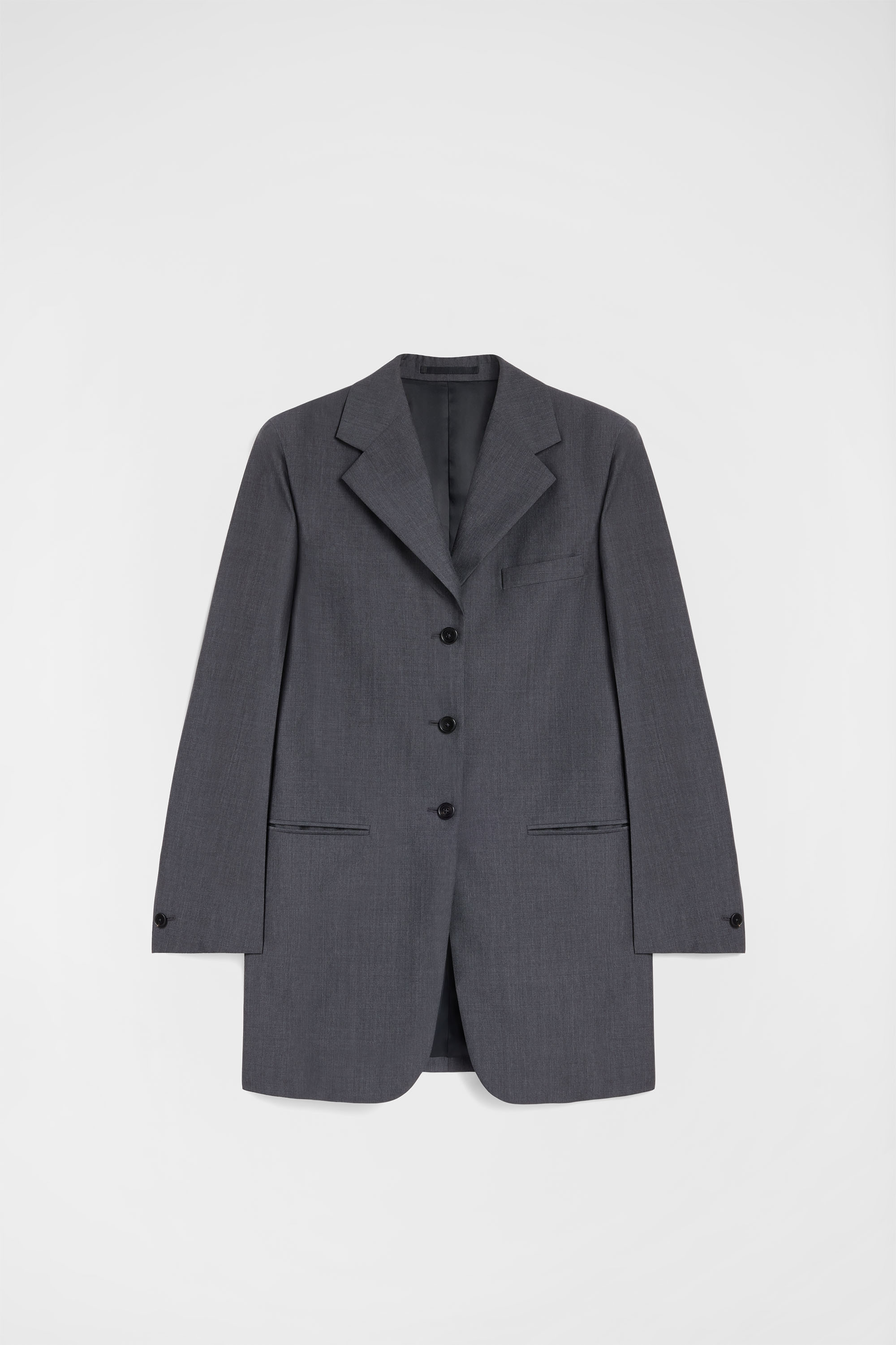 Fil-à-Fil Wool Tailored Jacket for Woman | Jil Sander Official
