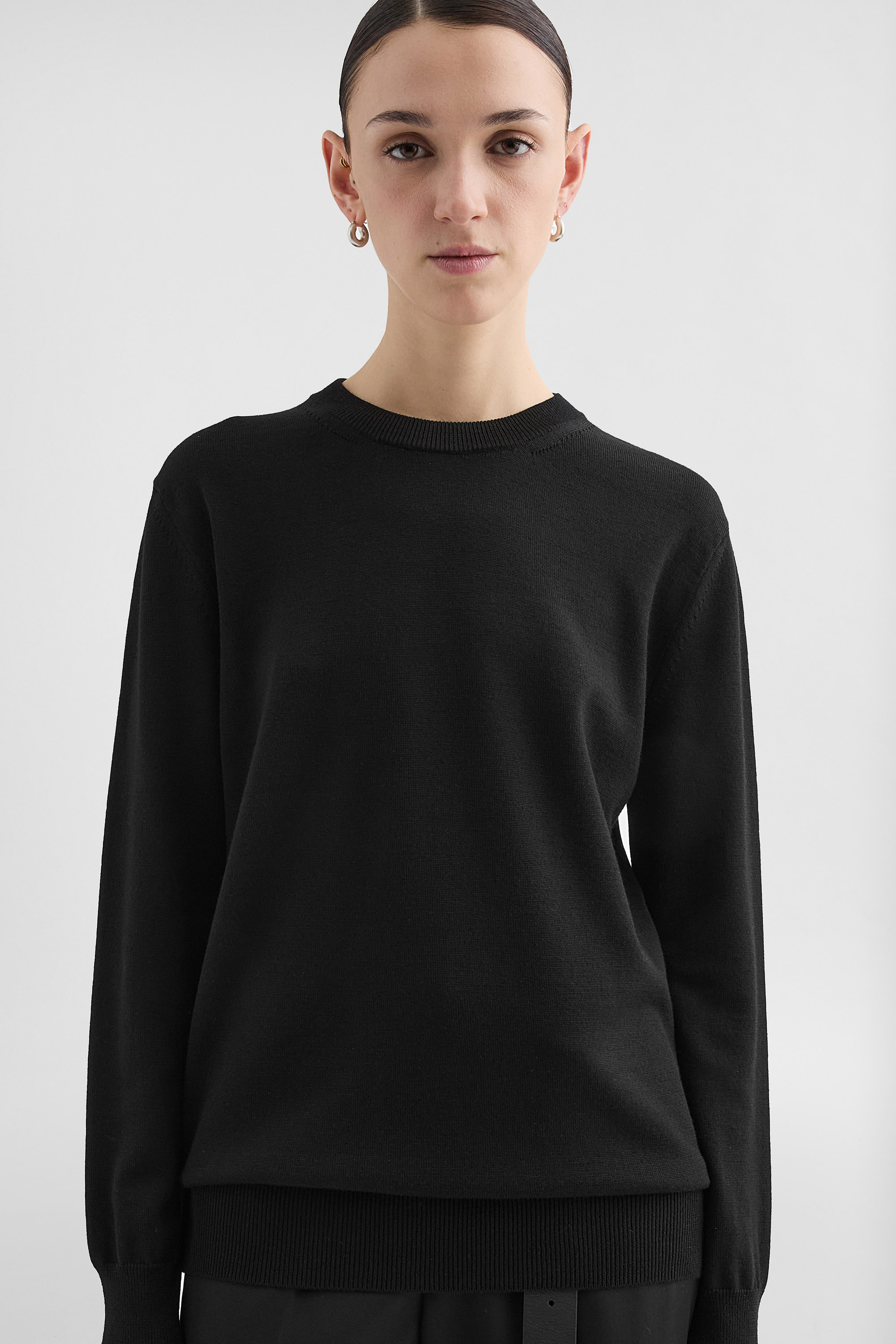 ジルサンダー　ミッドウェイトメリノウール ロングスリーブセーター　サイズ44 ジルサンダーミッドウェイトメリノウール ロングスリーブセーターサイズ44