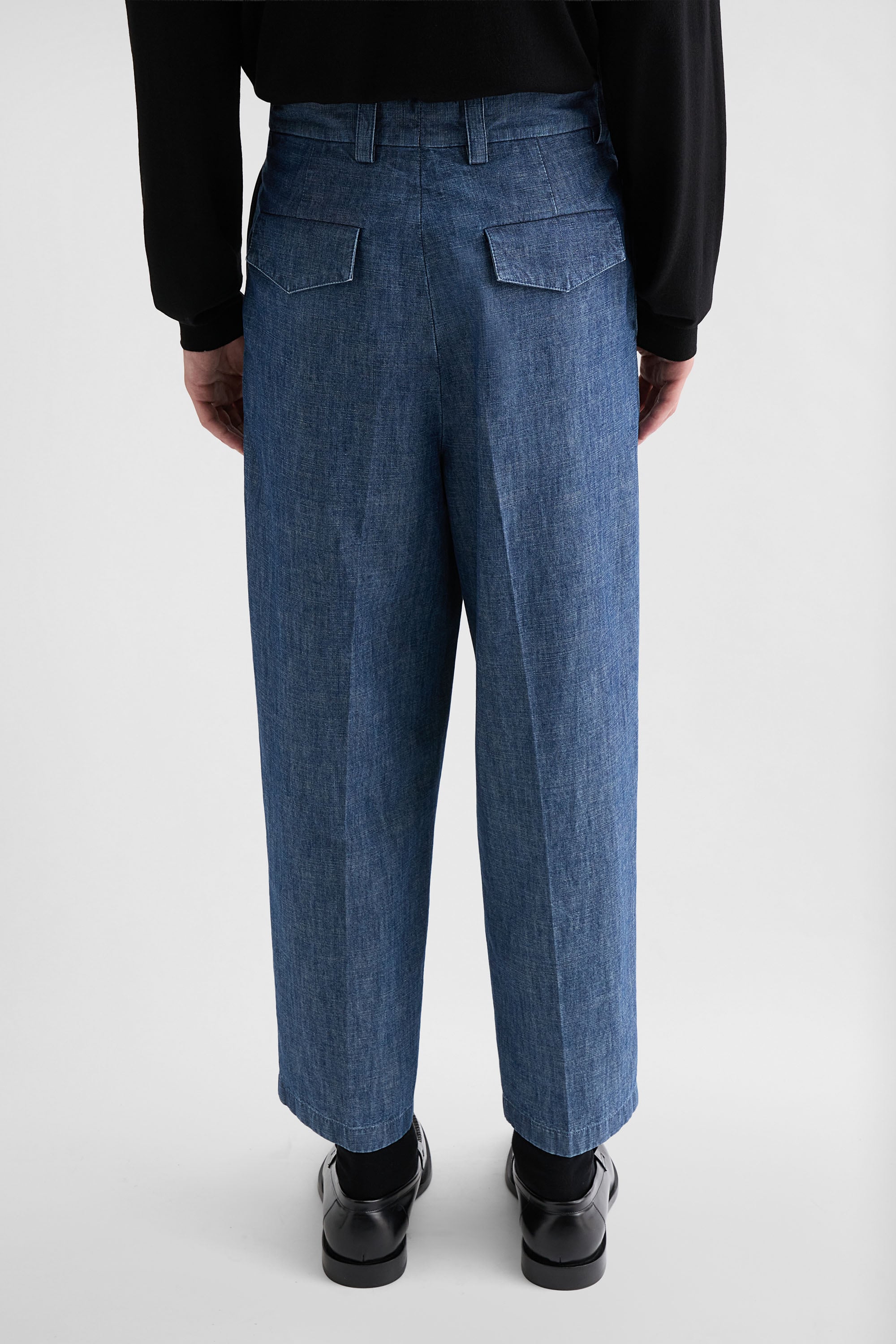 ジルサンダー　21SS コットン　テーパードパンツ　オリーブ　サイズ50 コットン シャンブレー テーパードパンツ メンズ | Jil Sander 公式