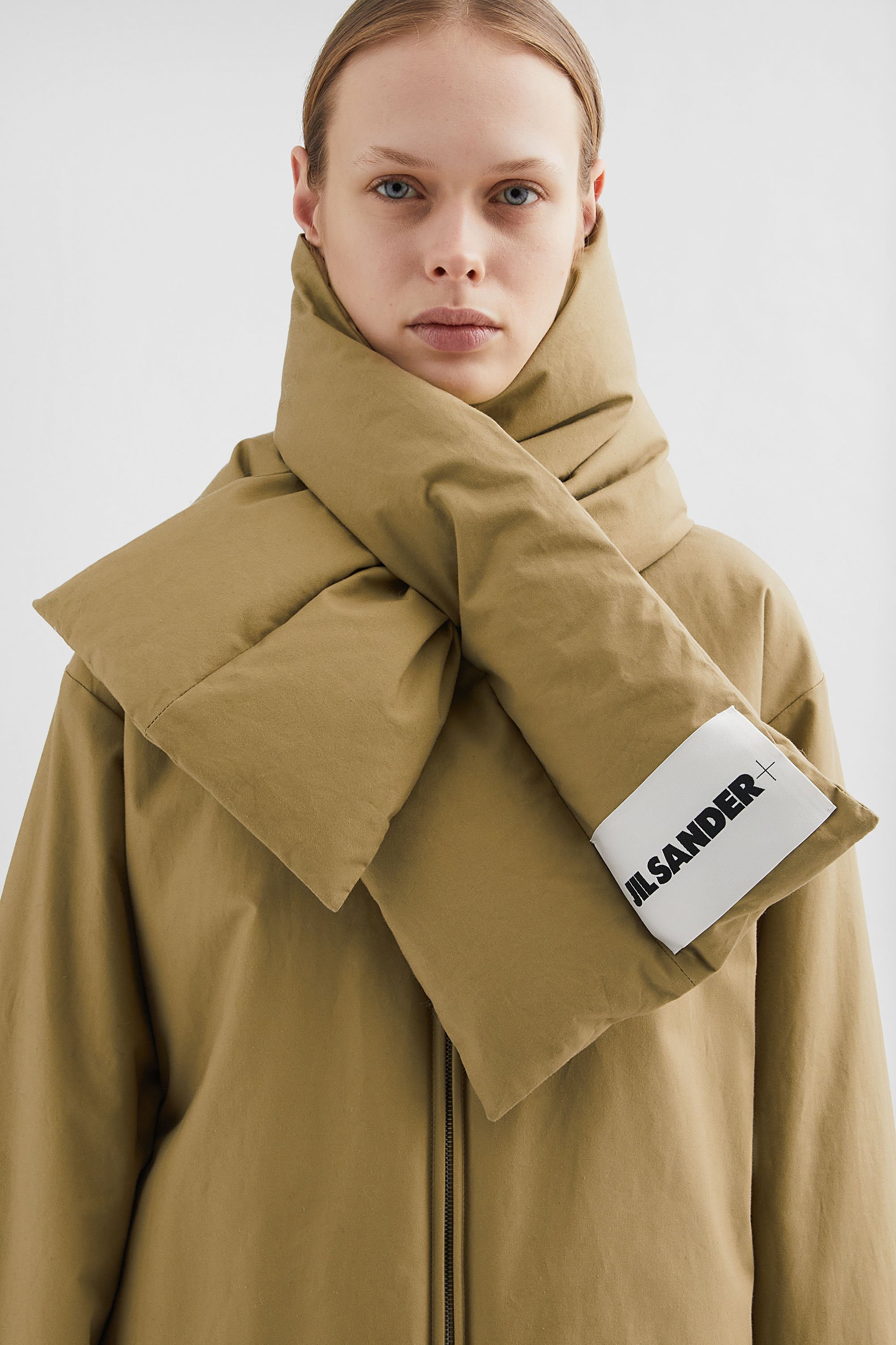 jil sander+ ダウンスカーフ JIL SANDER JILSANDER ジルサンダー ダウン マフラー ダウン