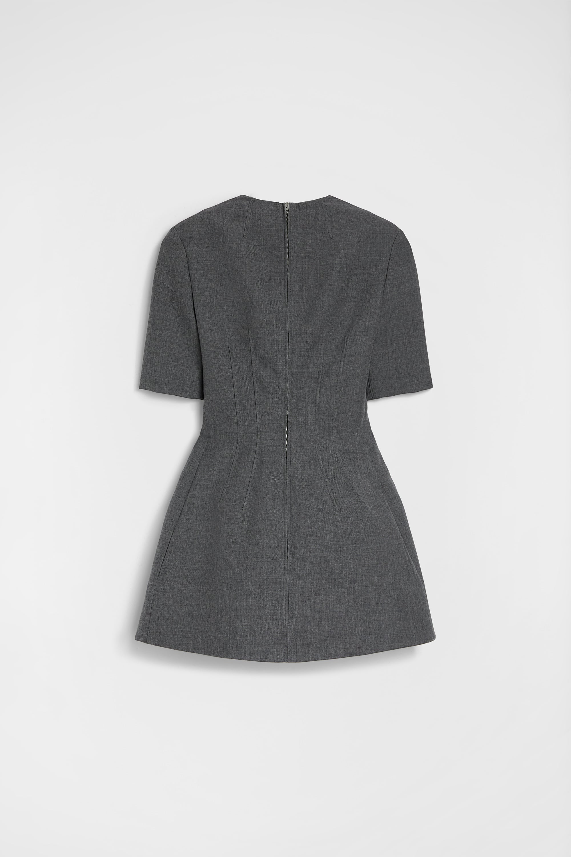Wool Twill Cut-Out Mini Dress 6