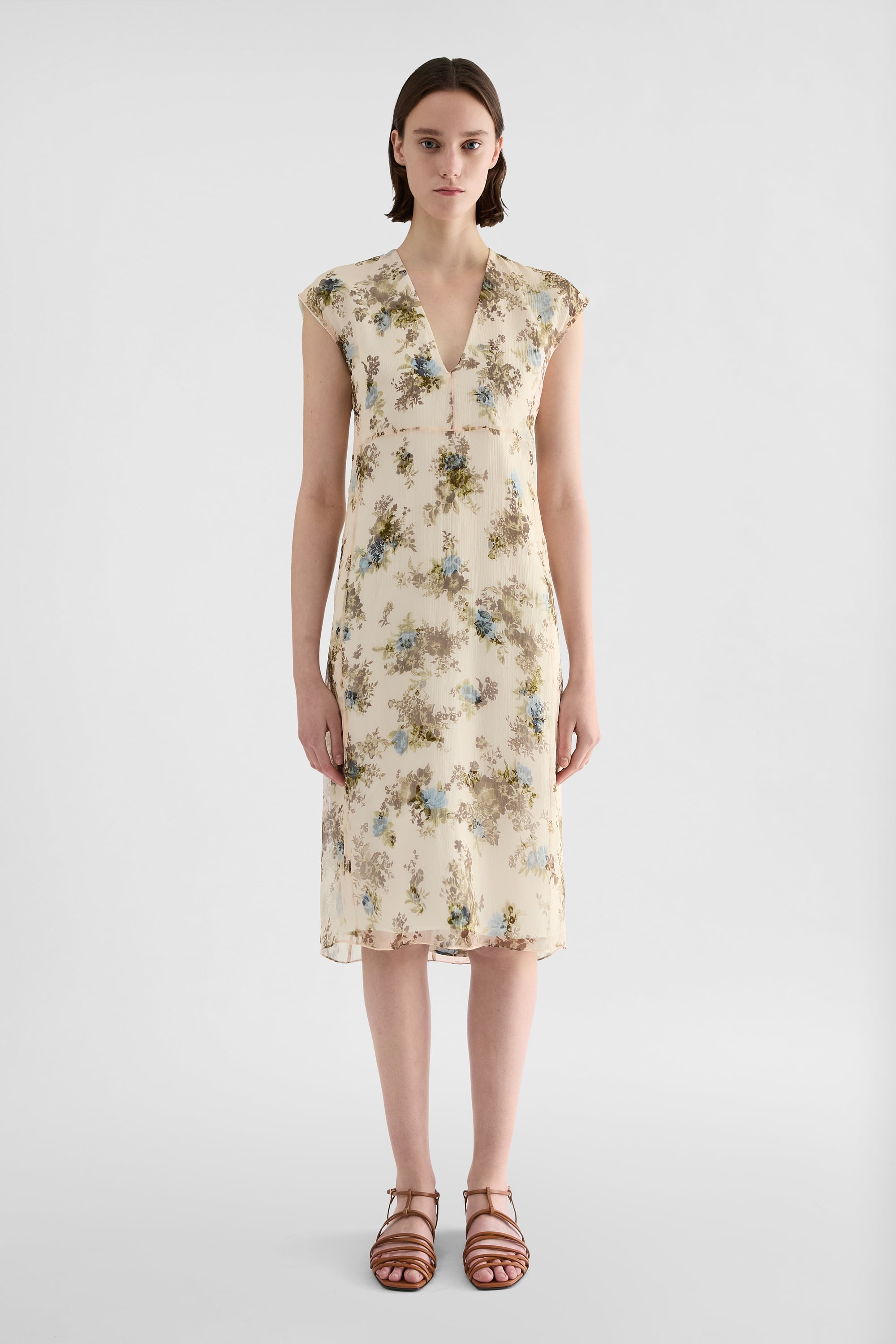 Jil Sander Silk Printed Dress
