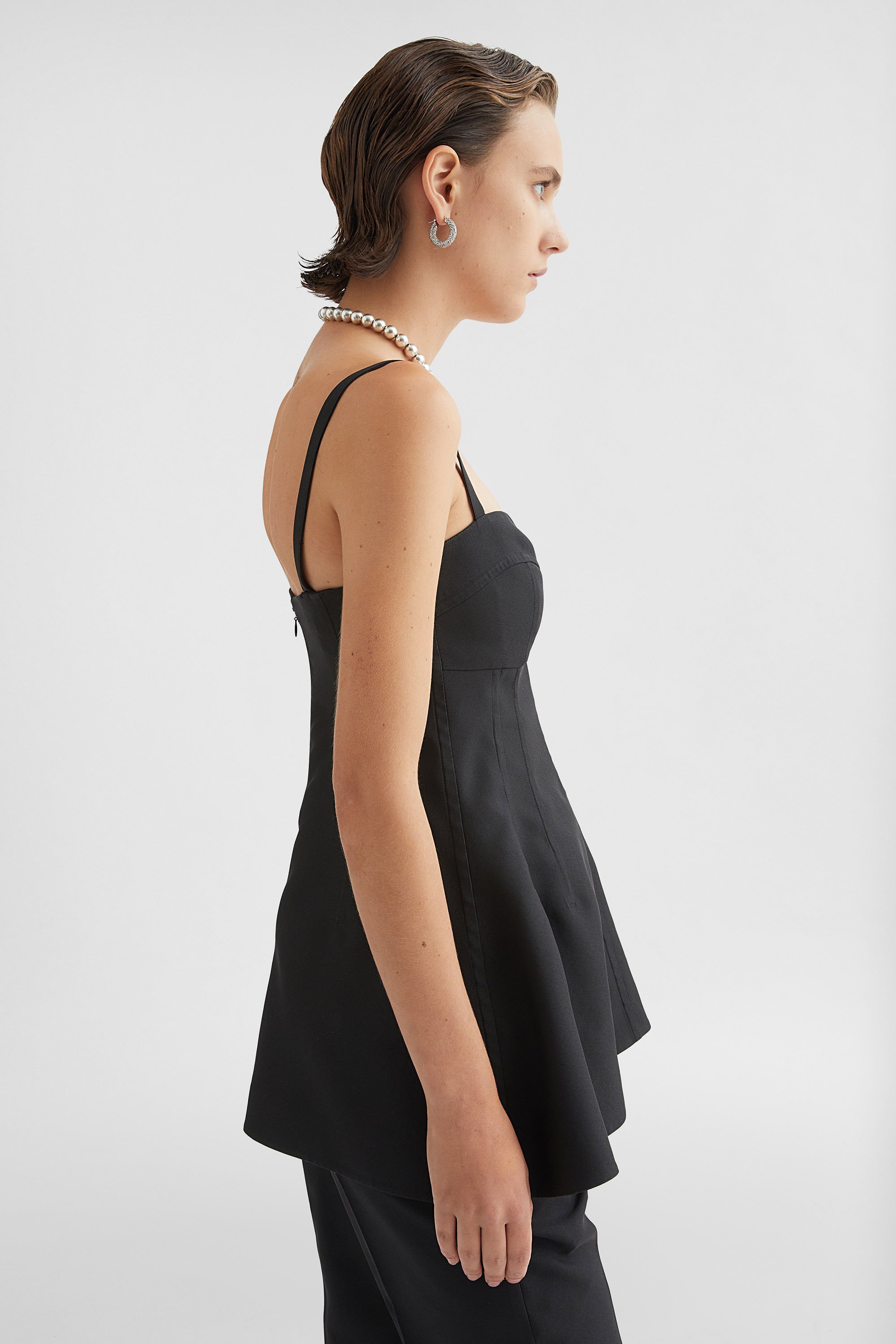 シェリエ　back zip ballerina bustier シェリエ back zip ballerina bustier