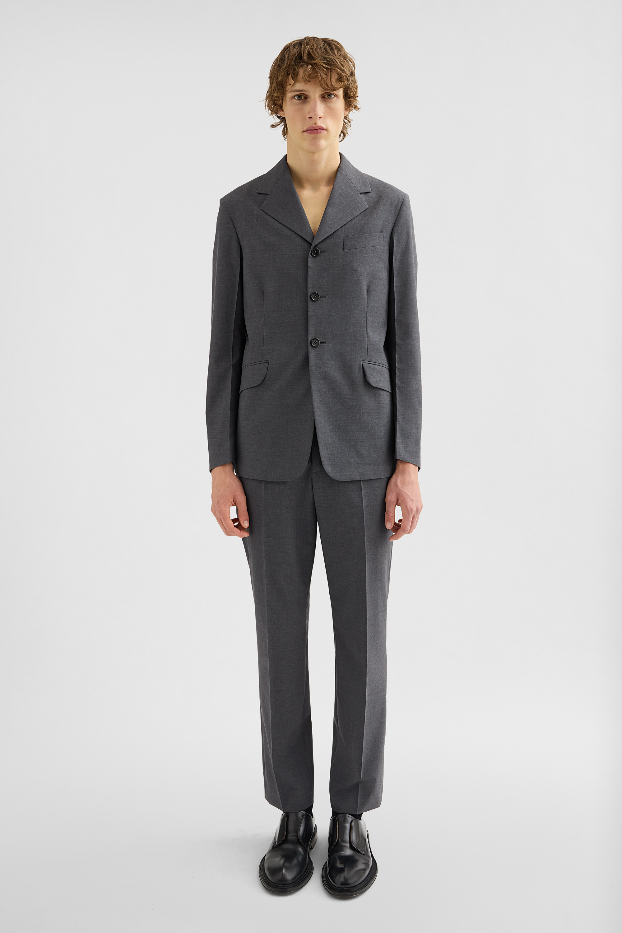 Wool Poplin Tailored Jacket for Man | Jil Sander Official Online Store