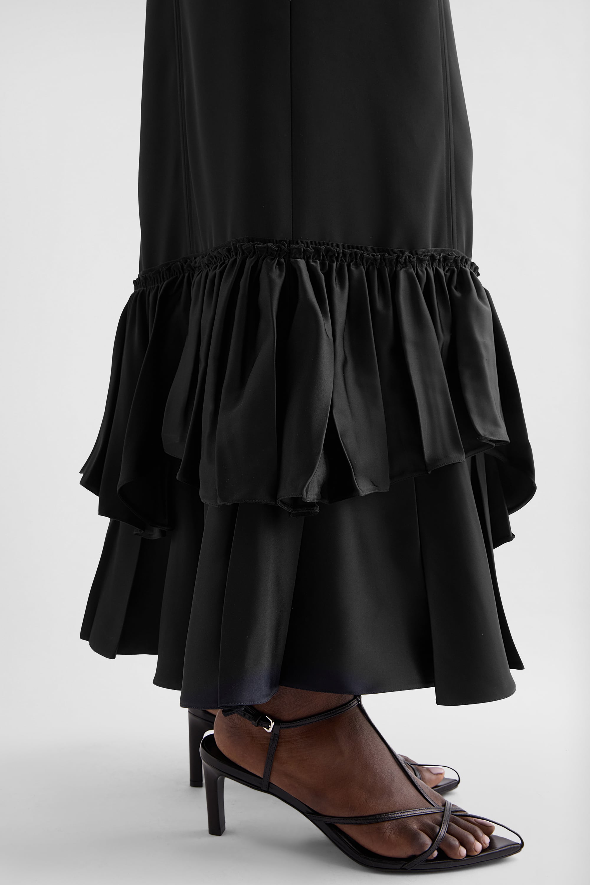 Silk Blend Ruffle Dress for Woman | Jil Sander Official Online Store