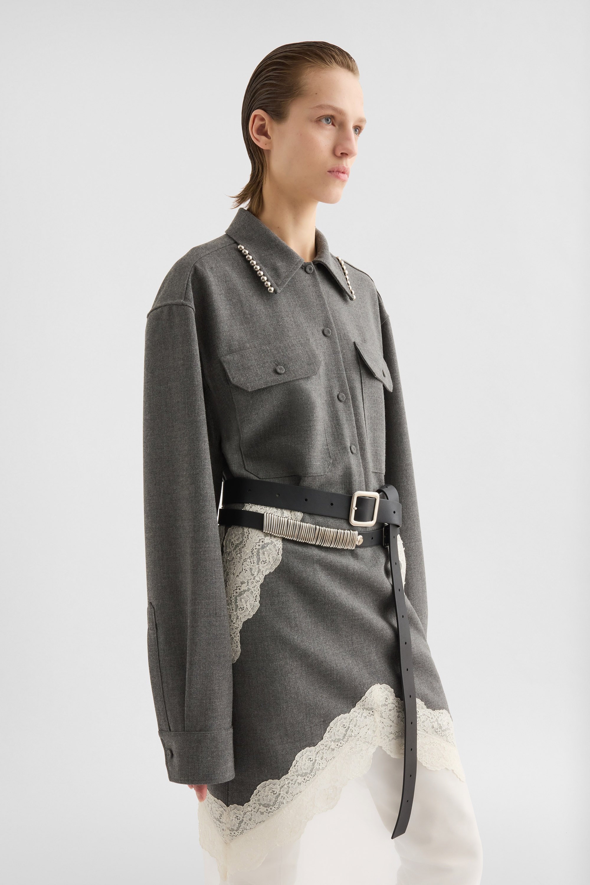 Wool Canvas Shirt - Shirts - Image 2